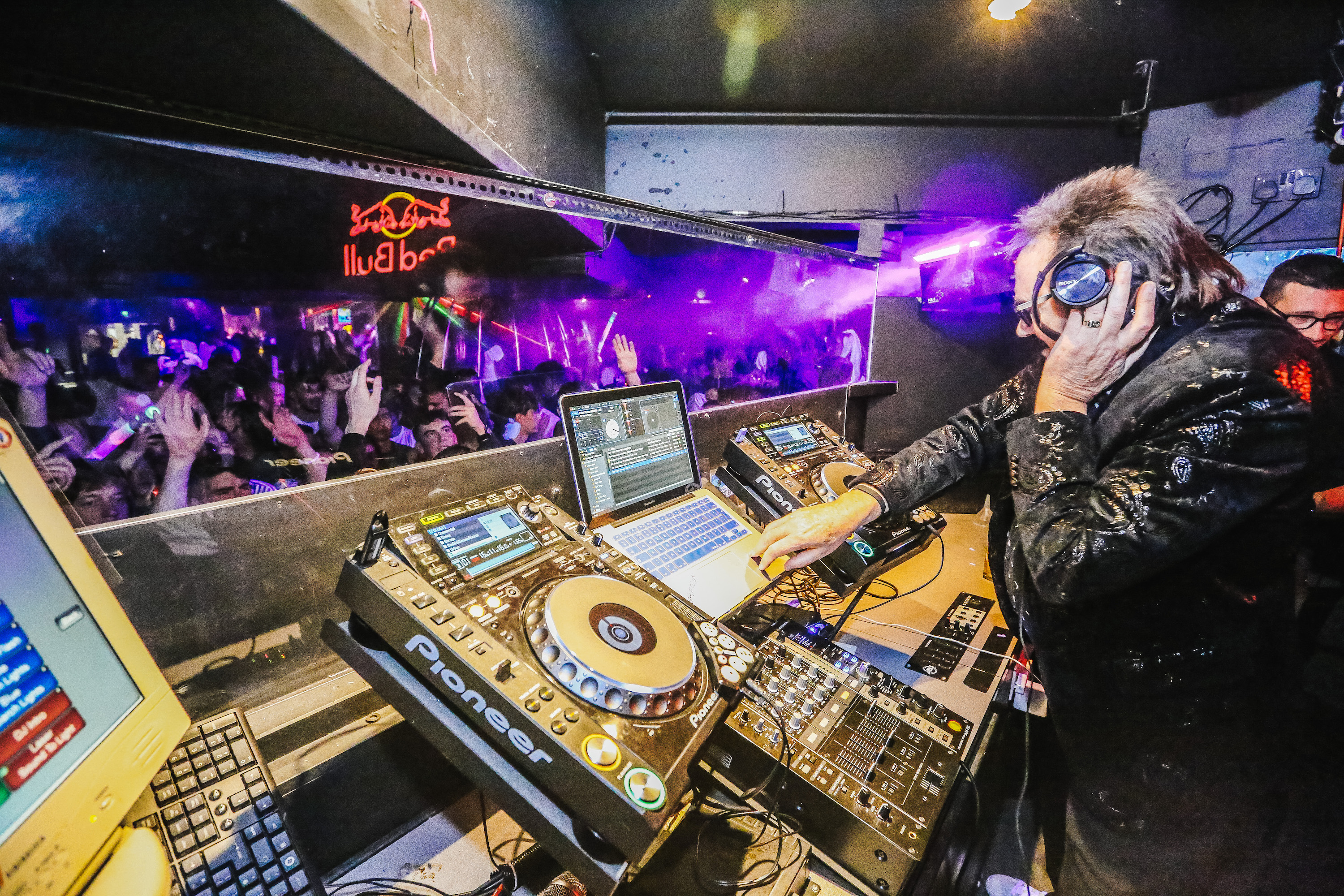 Paul Chuckle DJing at ReVA nightclub in Cirencester