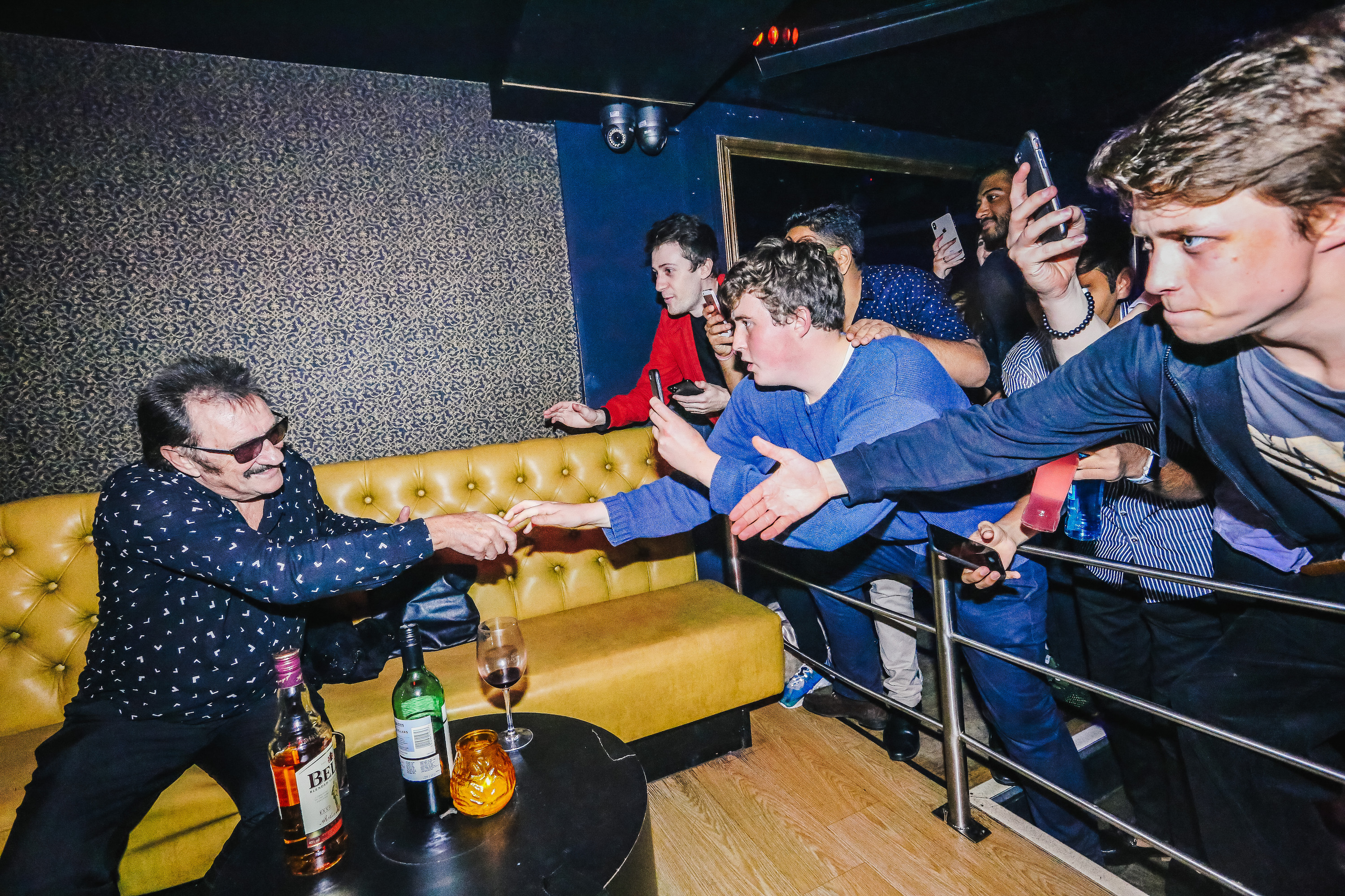 Paul Chuckle meeting fans at ReVA nightclub in Paul Chuckle DJing at ReVA nightclub in Cirencester