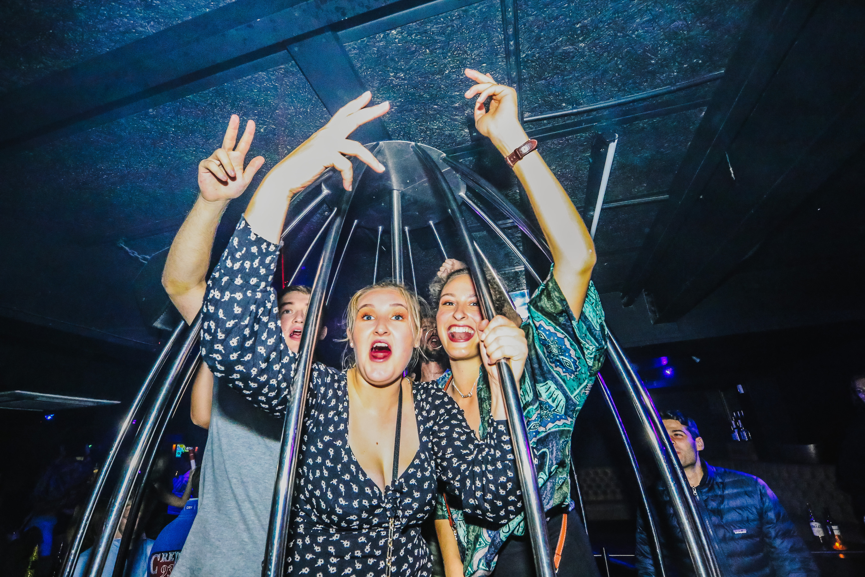 Paul Chuckle fans at ReVA nightclub in Circencester