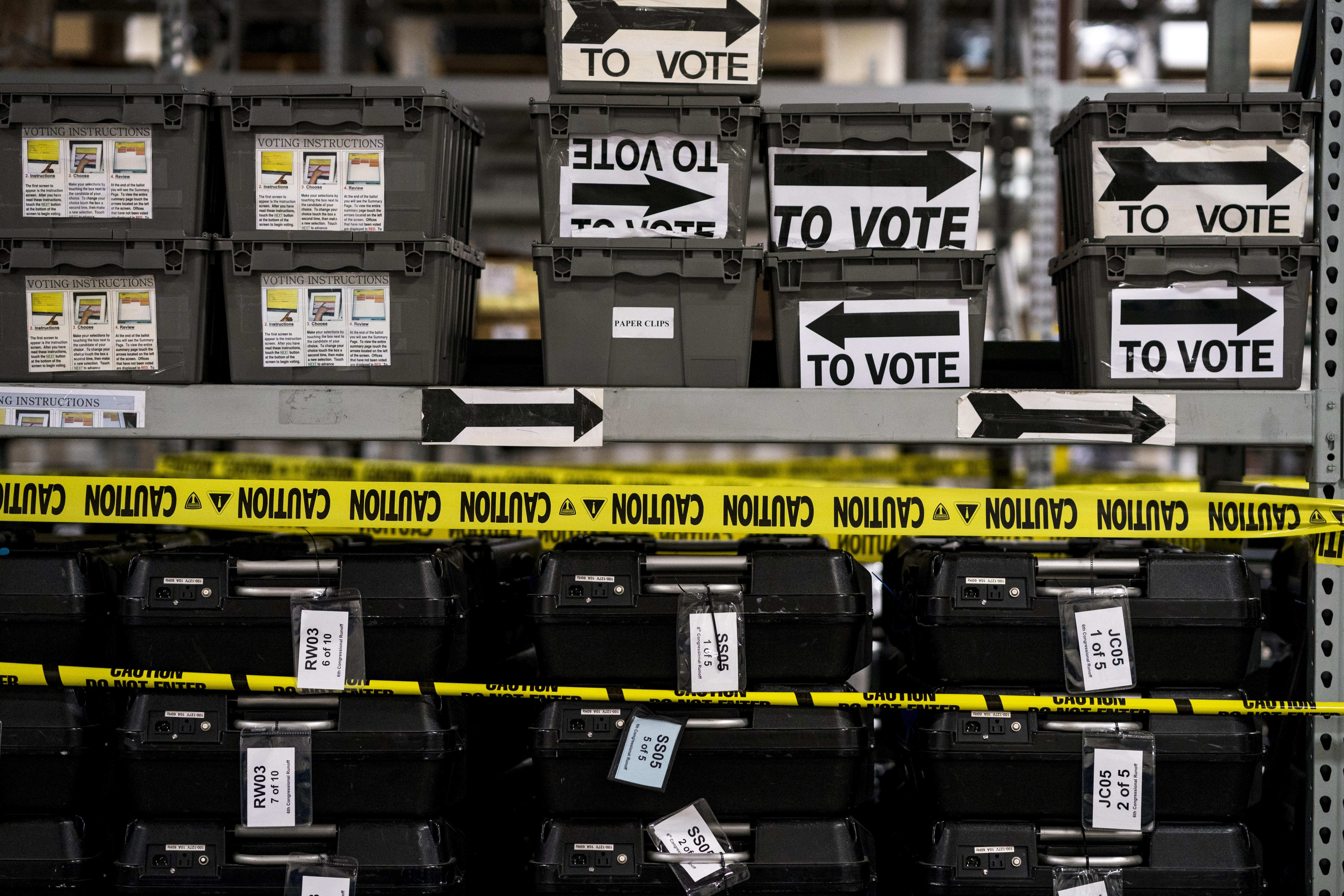 Sequestered voting machines in Georgia