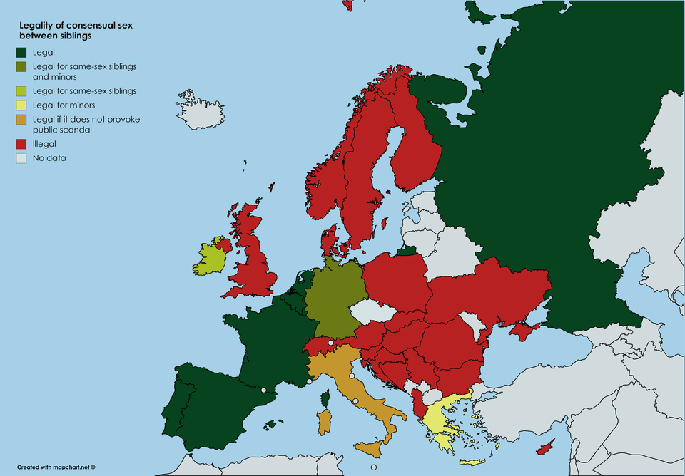 incest map europe