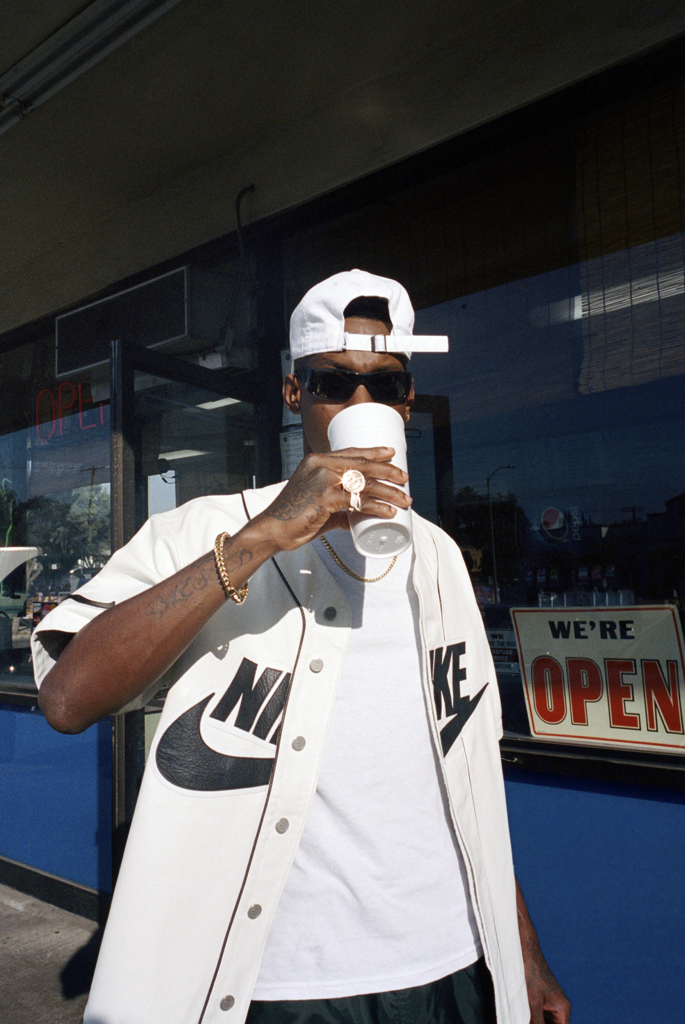 Supreme Nike Leather Baseball Jersey Red