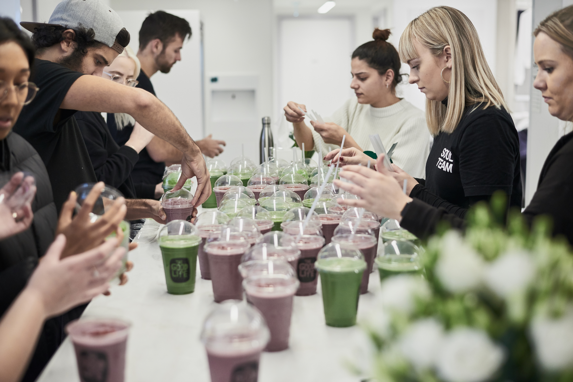 SoulCycle VICE smoothies