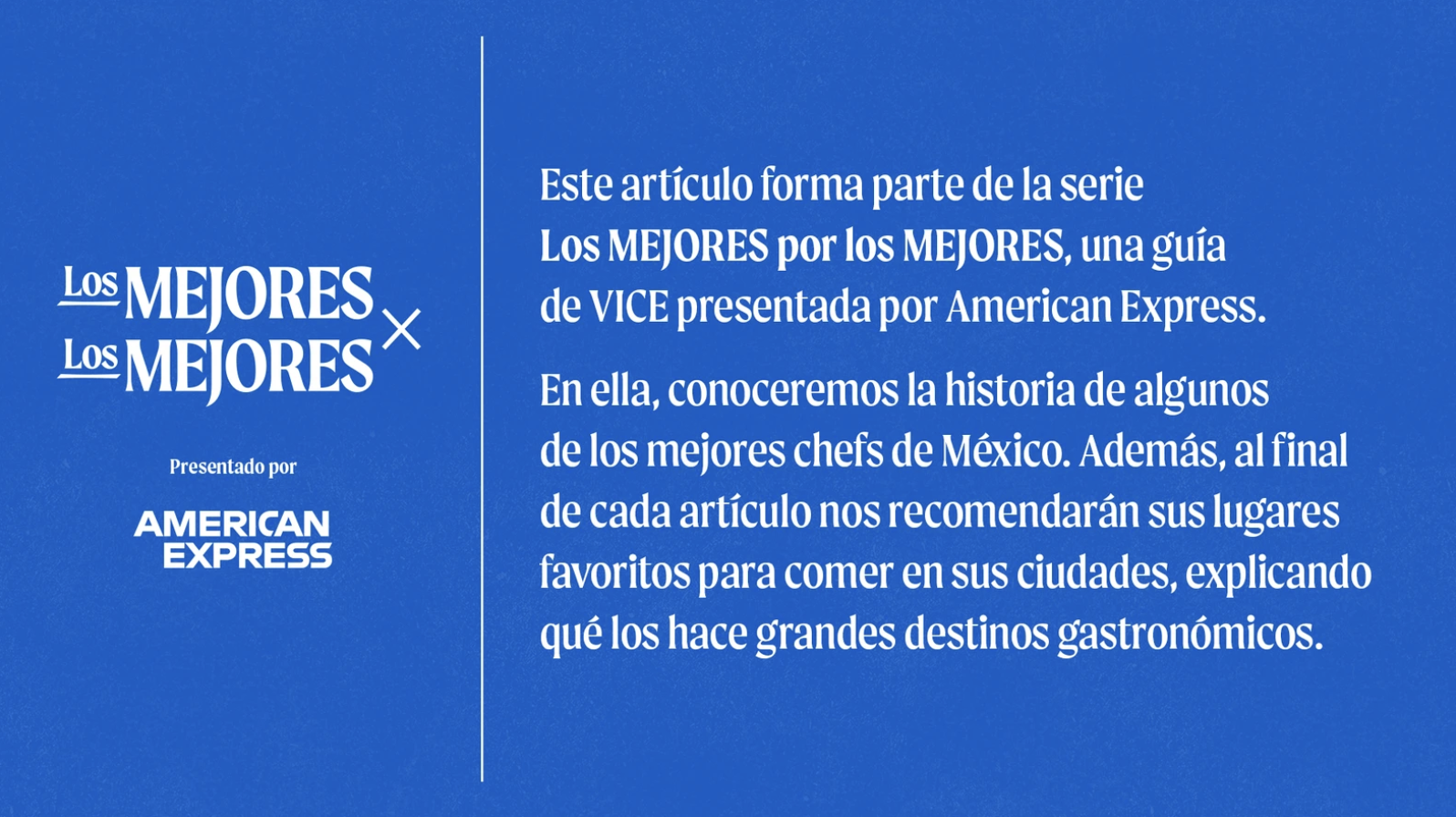 los mejores por los mejores amex vice