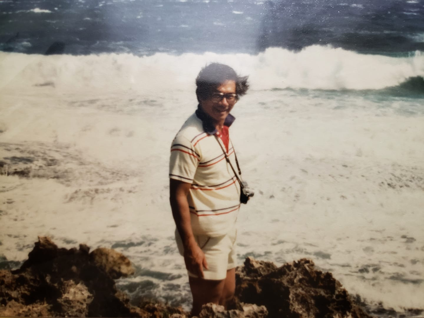 Leilani Rania Ganser’s grandfather on Guam, 1978. Photo provided by author