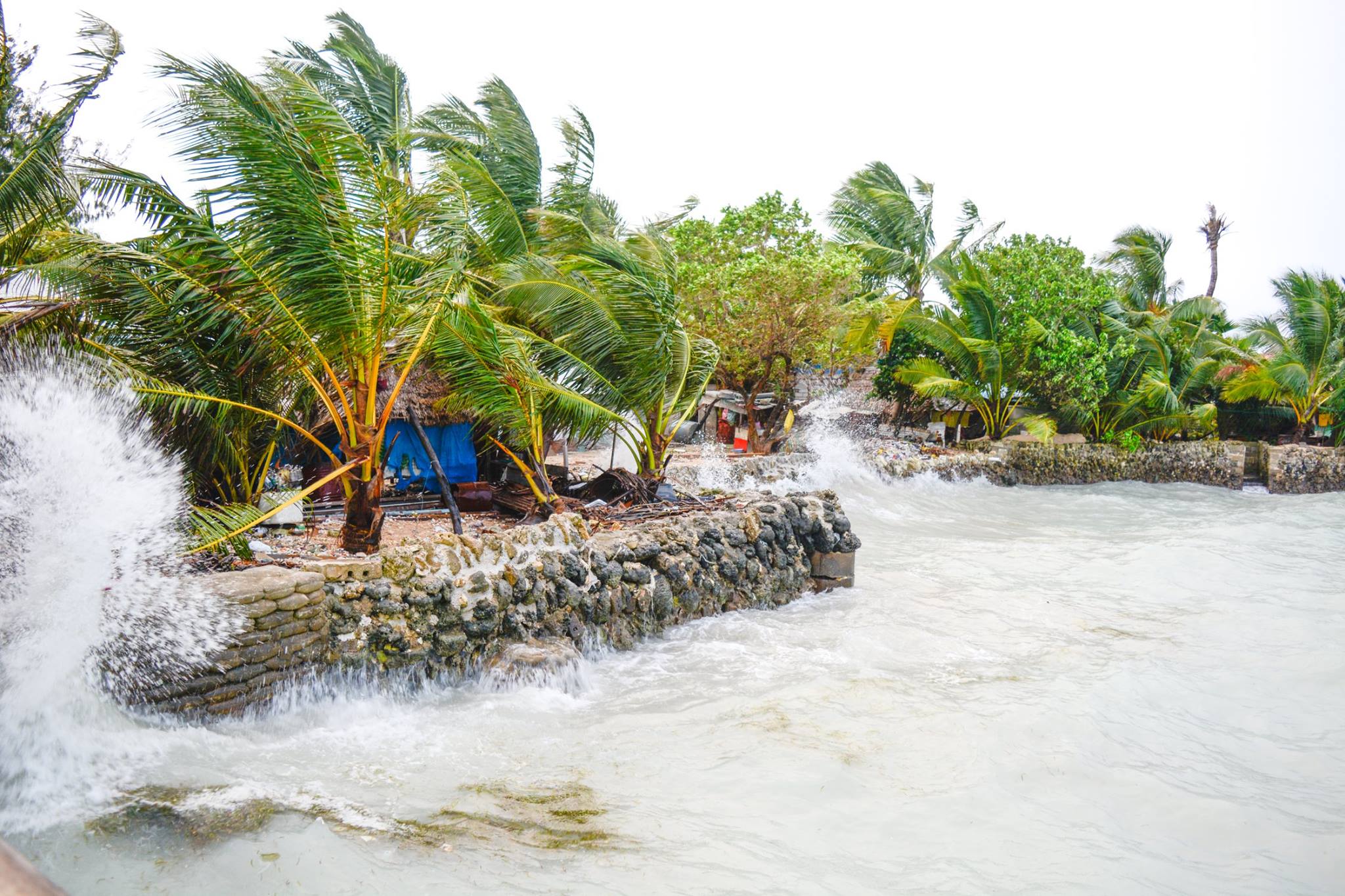 Super storms sweep through the area more regularly. Photo courtesy of Raimon Kataotao/Humans of Kiribati