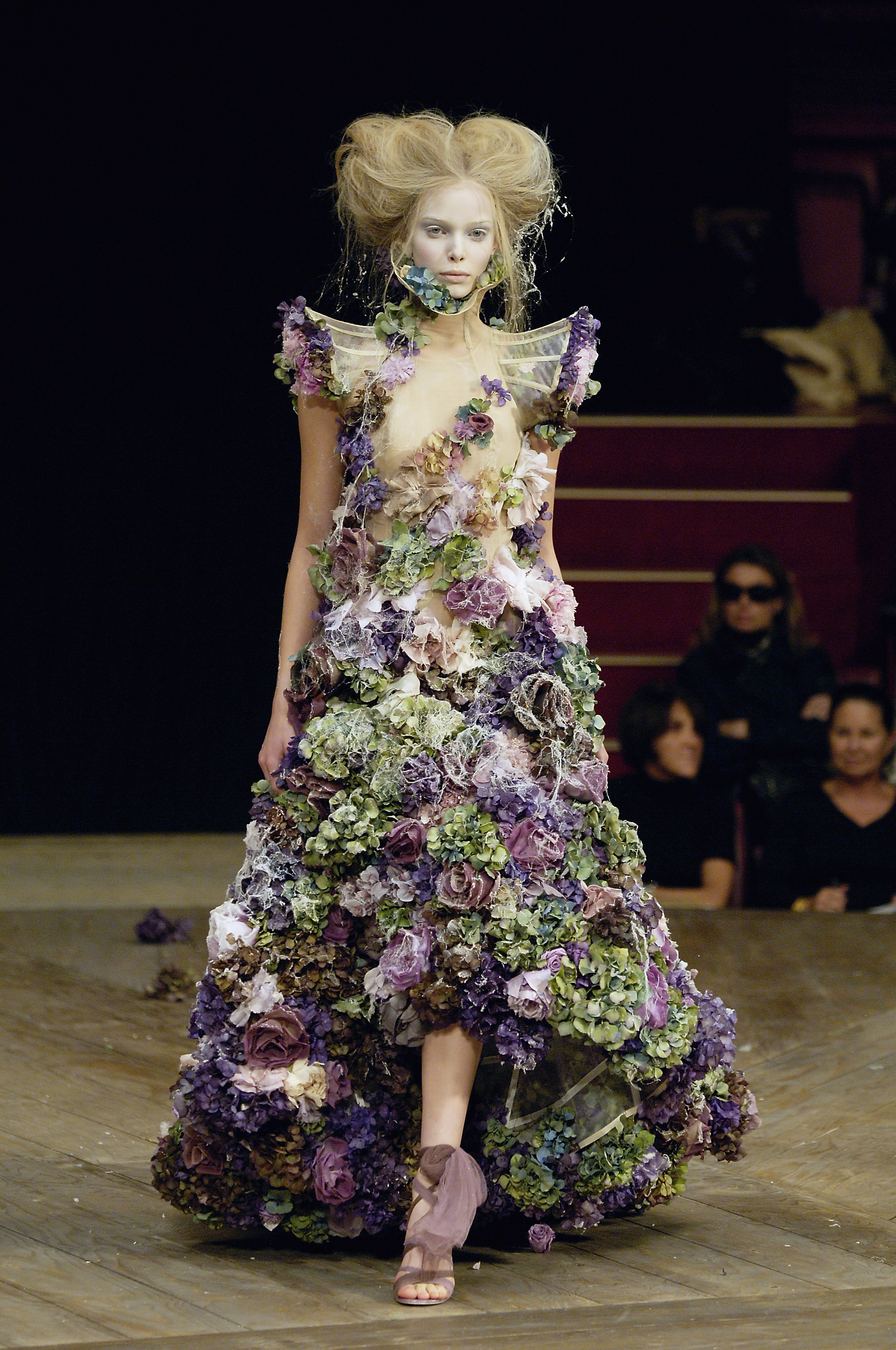 alexander mcqueen rose dress