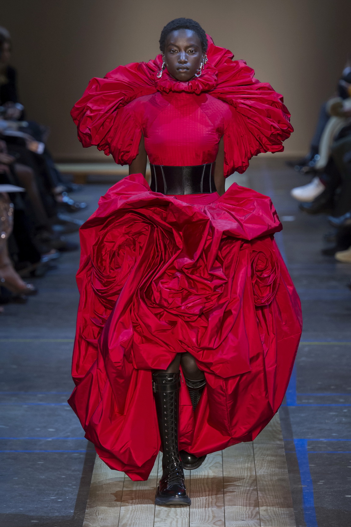 alexander mcqueen red dress