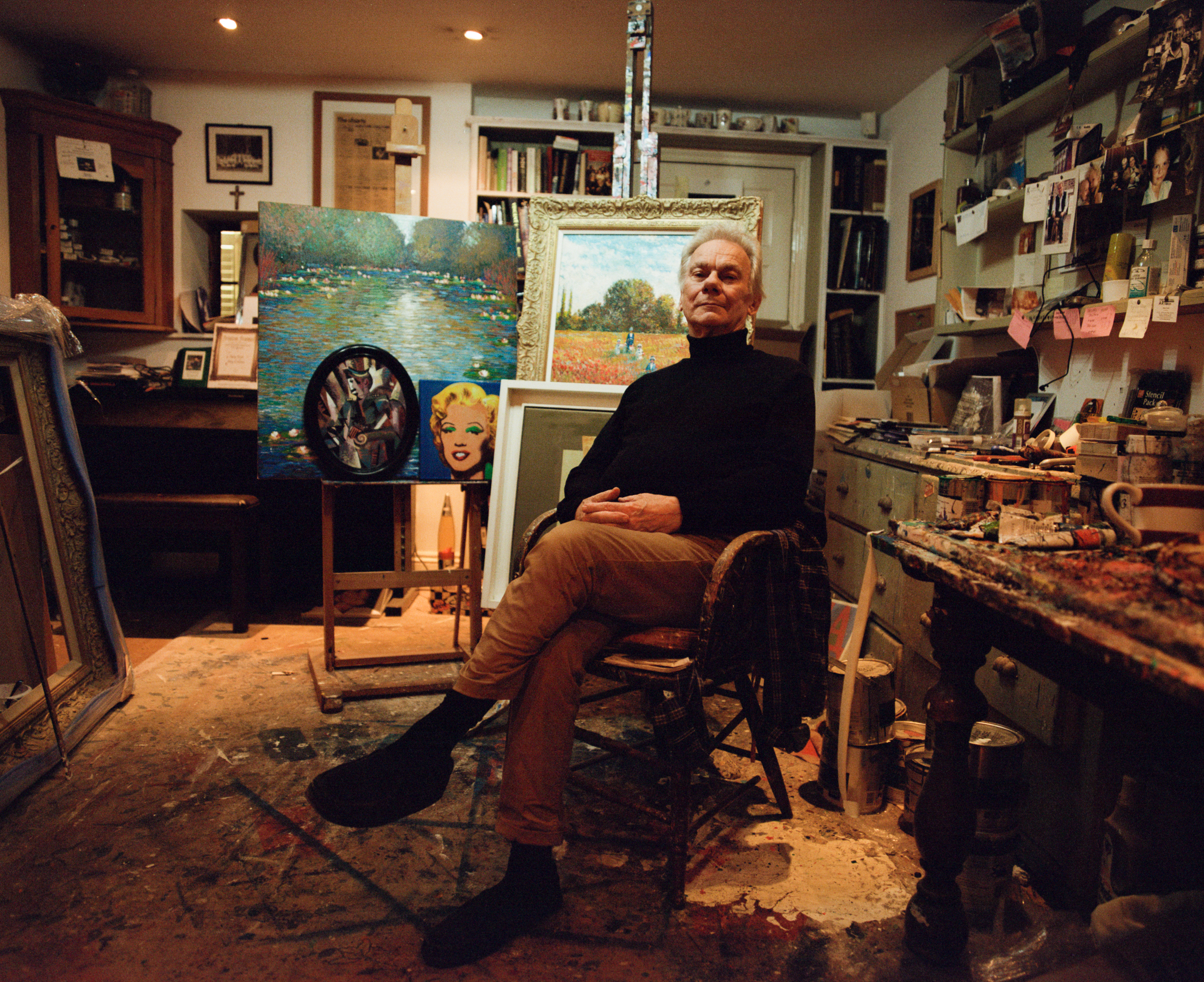 John Myatt en su estudio en Londres | Foto de Wendy Huynh