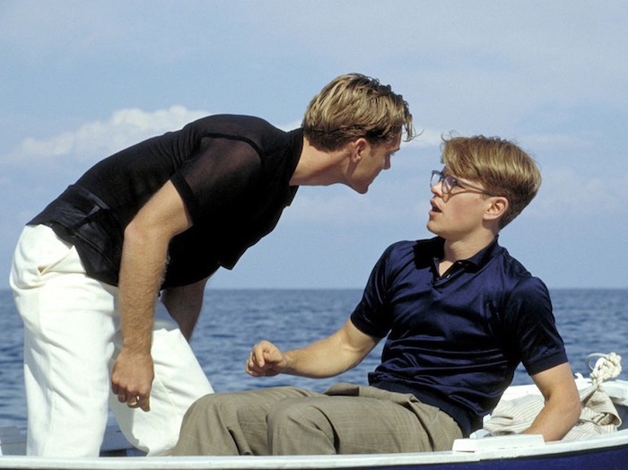 The white shirt tied on the front of Marge Sherwood (Gwyneth Paltrow) in  The Talented Mr Ripley