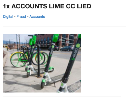 Lime Scooter Accounts Are Being Sold On The Dark Web