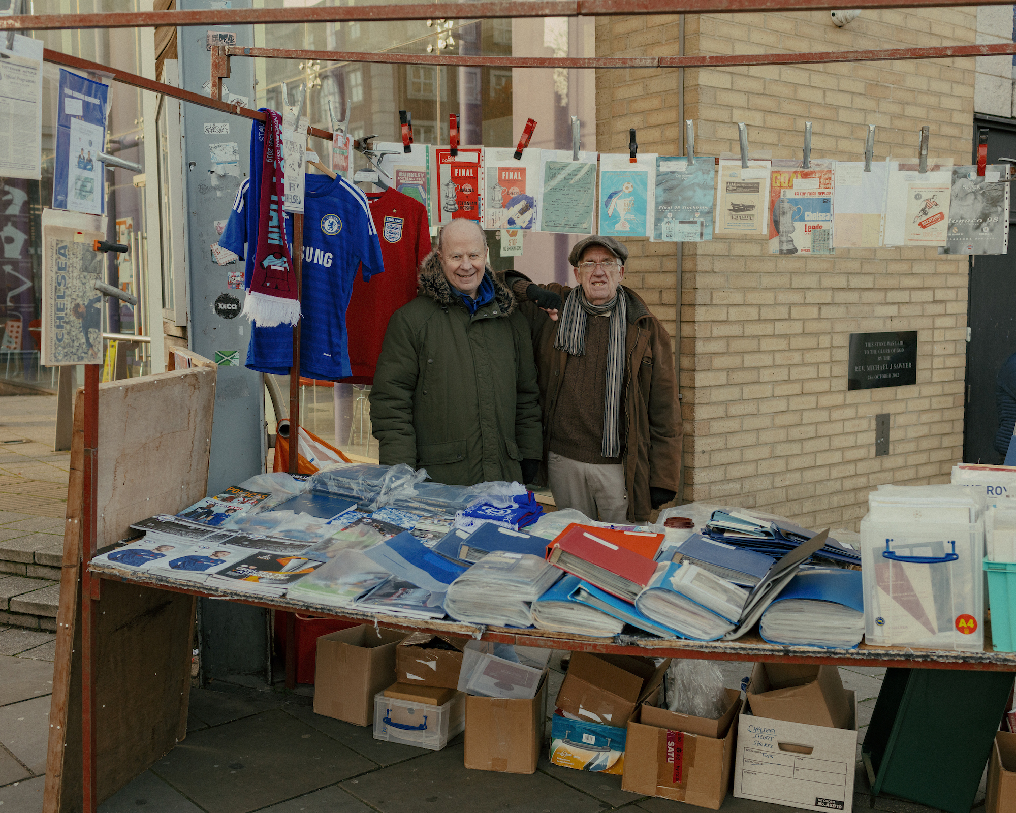 chelsea fanzine stall