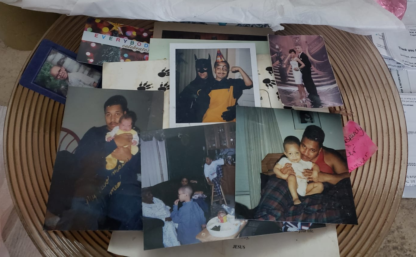 Family photos of Terrence as a child in Maryland. 