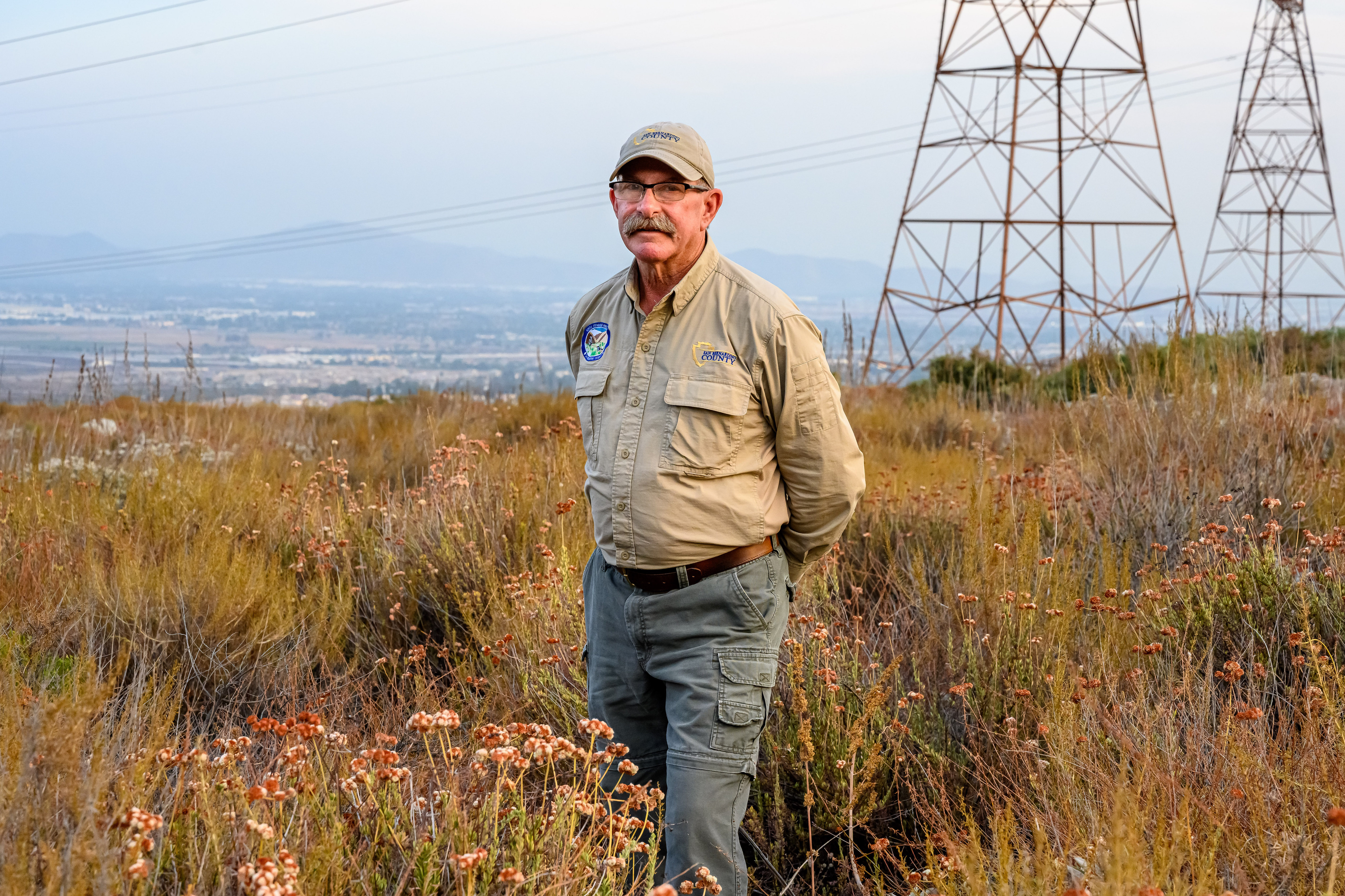 Ron Goodman among the brush