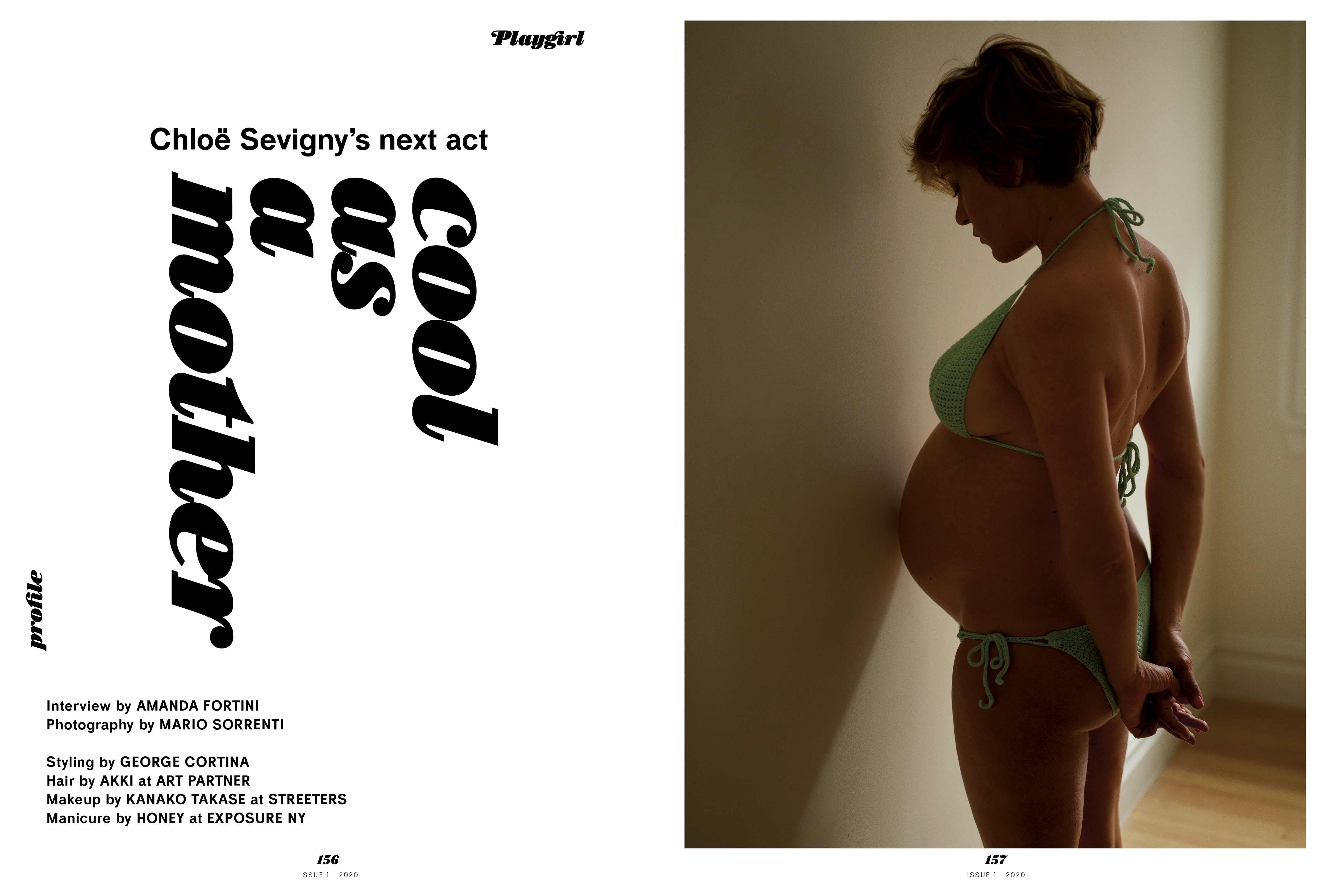 Naked Pregnant Magazine - A naked, pregnant Chloe Sevigny covers the new Playgirl - i-D