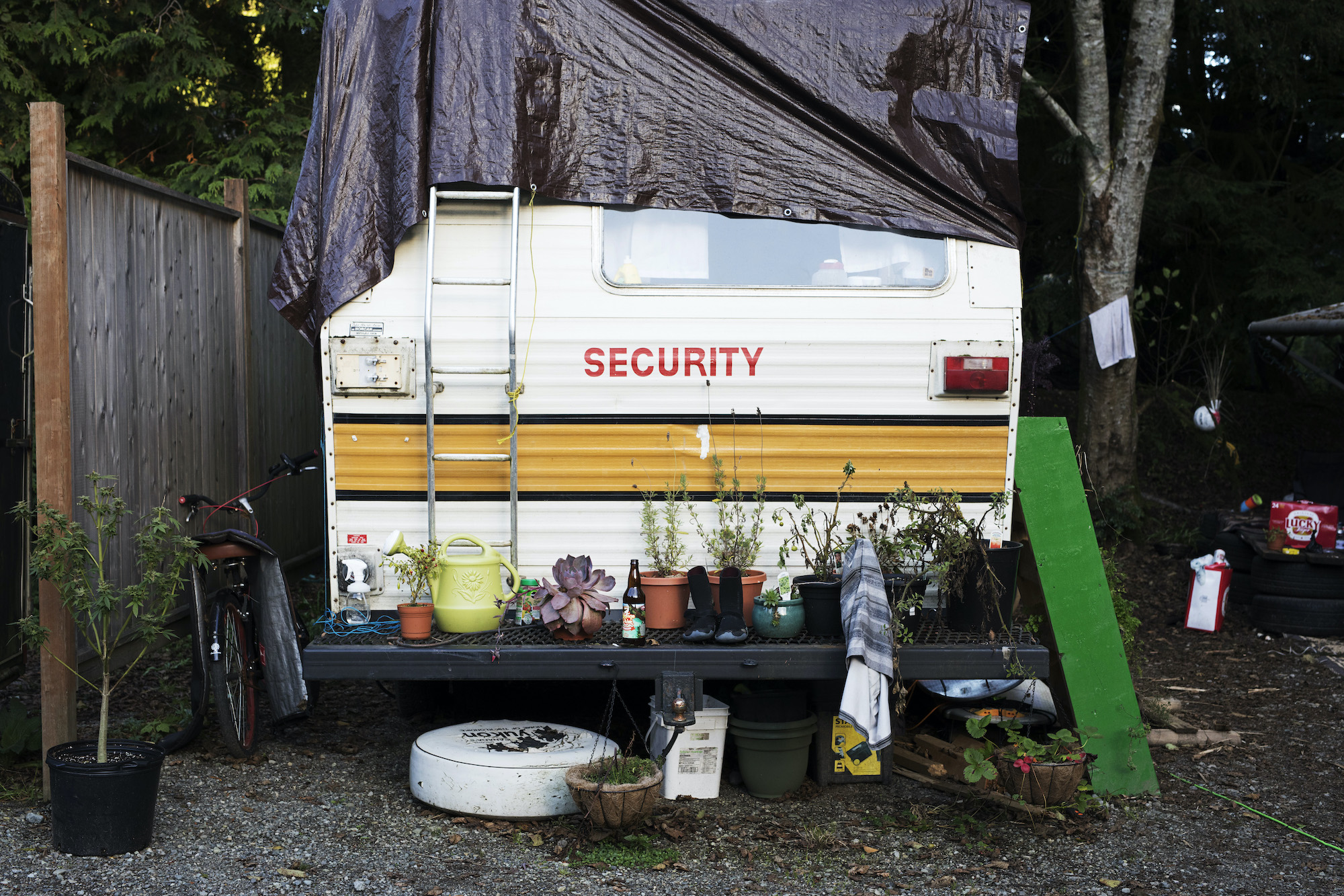 Many Tofino residents have made a home within Crab Apple Campground due to lack of housing