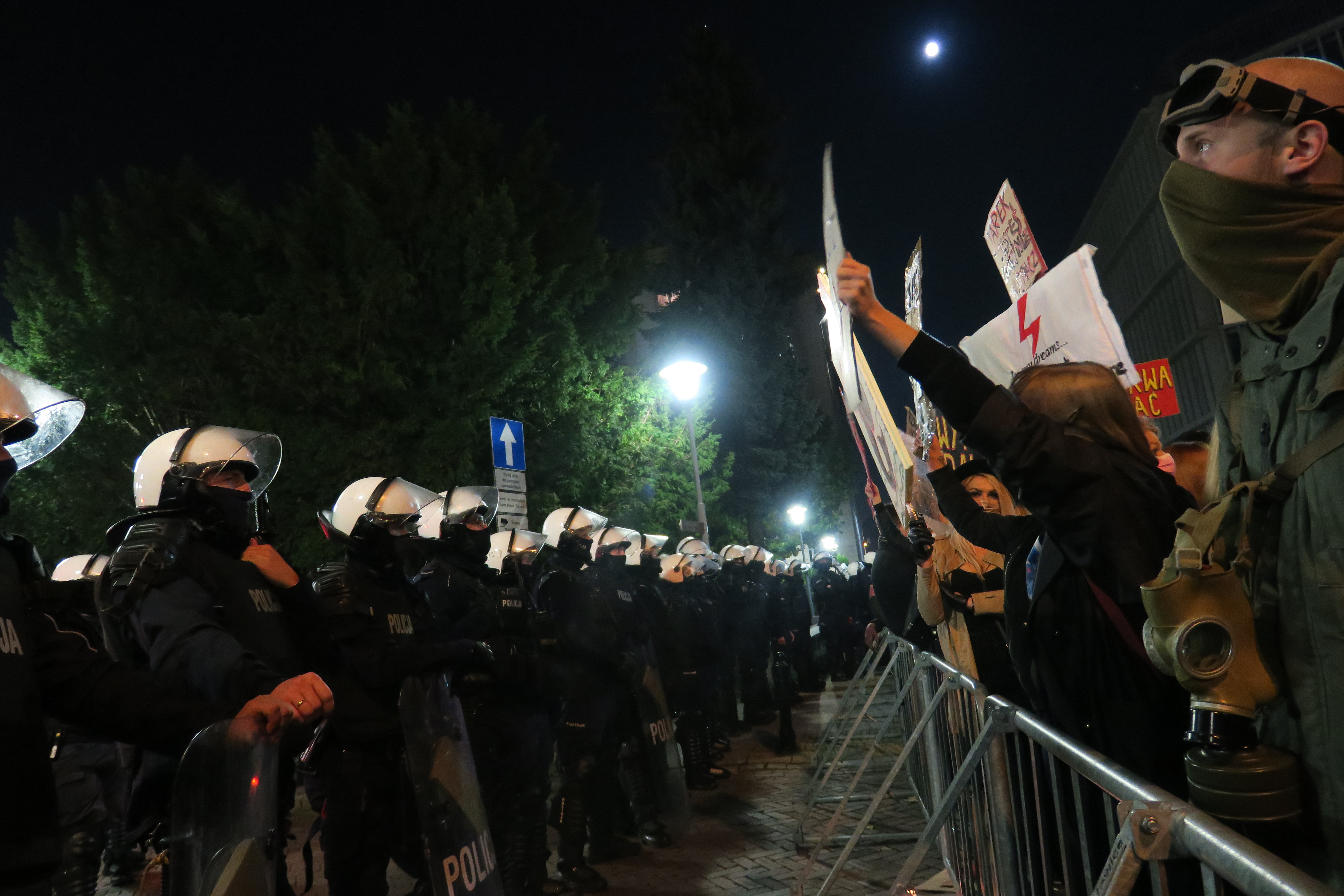 polizia manifestazioni polonia