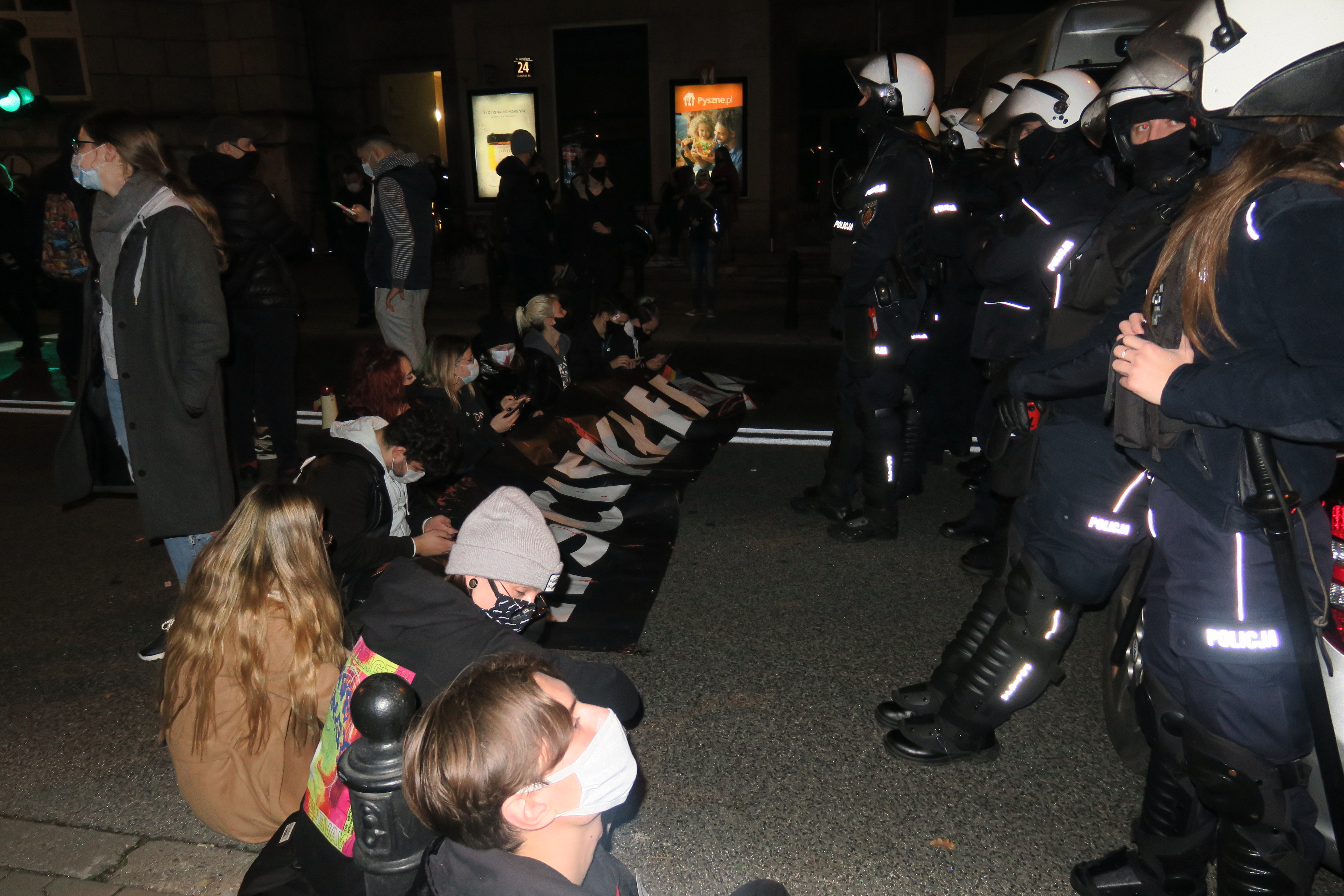 sit-in proteste polonia