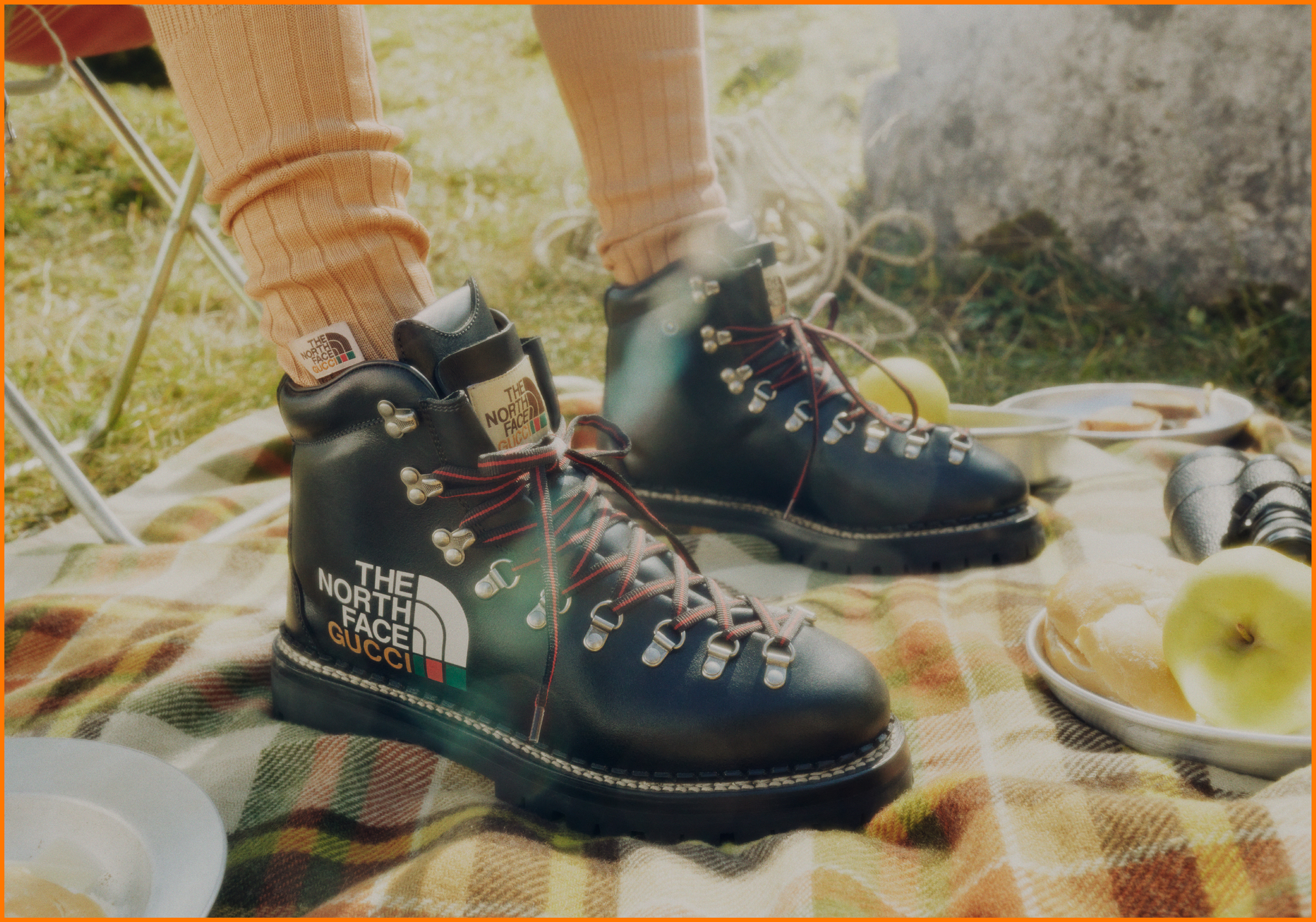 The North Face x Gucci Campagna Montagne Alpi e Natura Incontaminata
