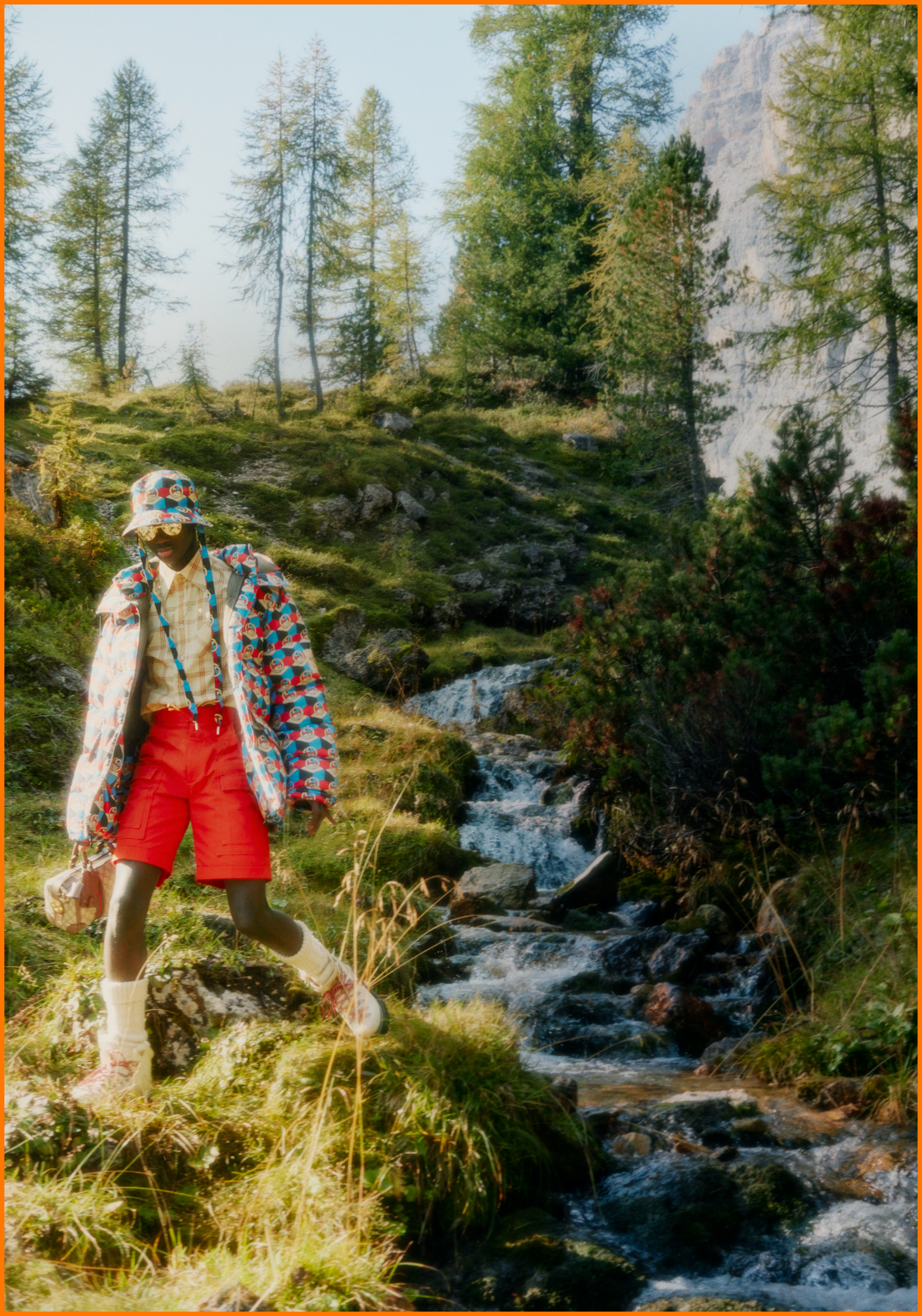 The North Face x Gucci Campagna Montagne Alpi e Natura Incontaminata