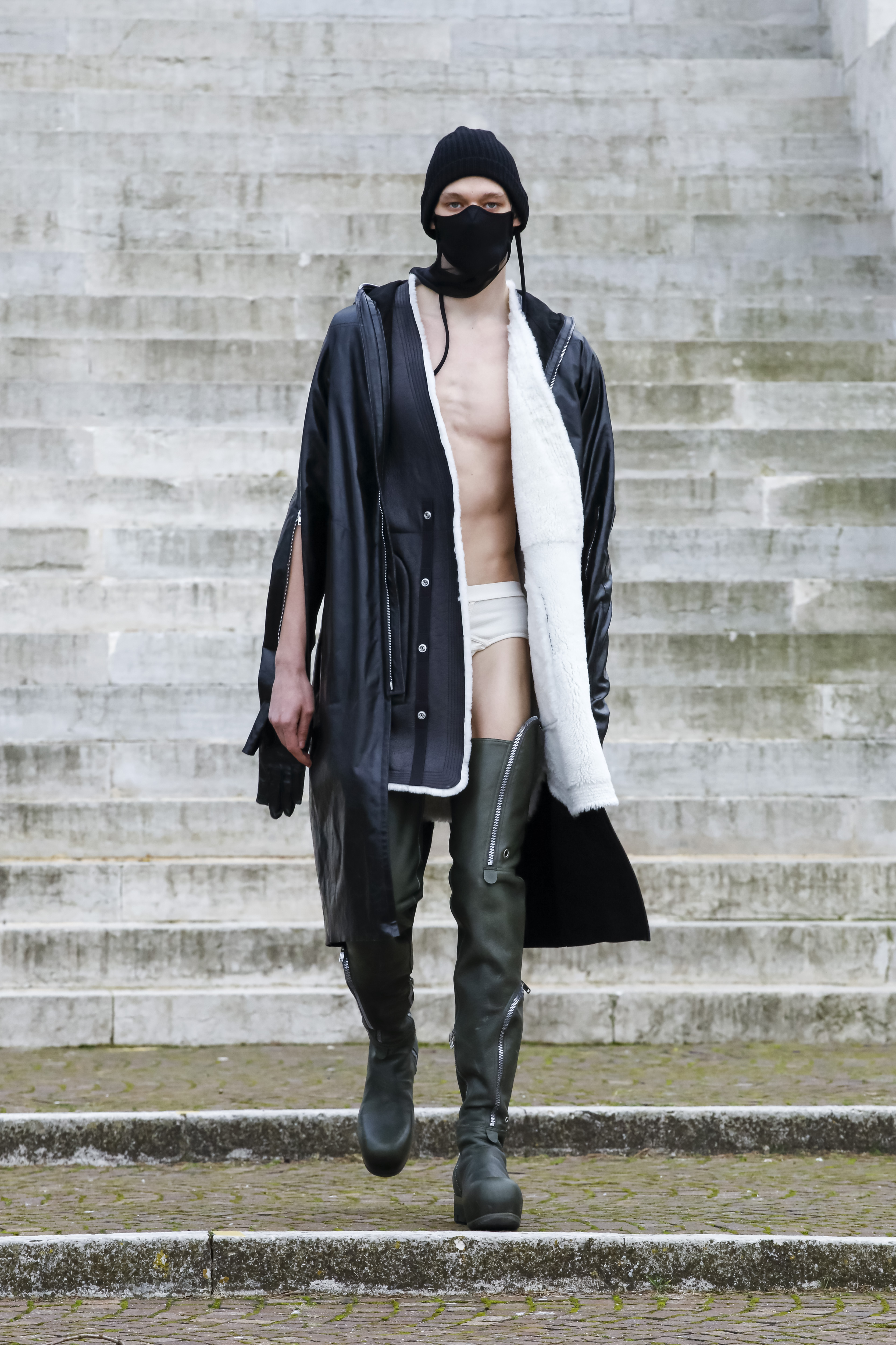 低価2023 Rick Owens - RICK OWENS LILIES 15AW ボンディングフード