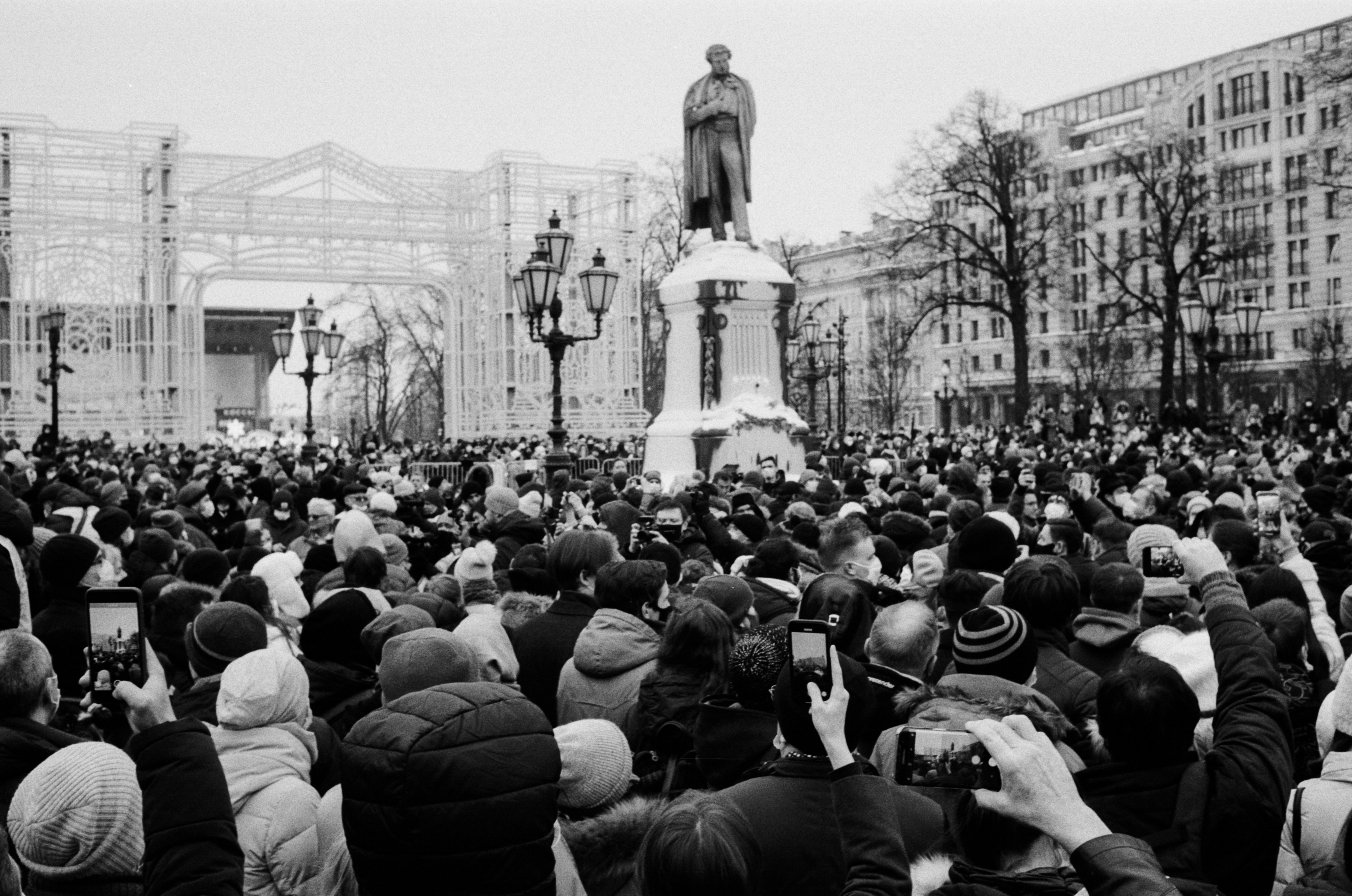 Le proteste a Mosca contro il governo Putin nelle fotografie di Gosha Bergal