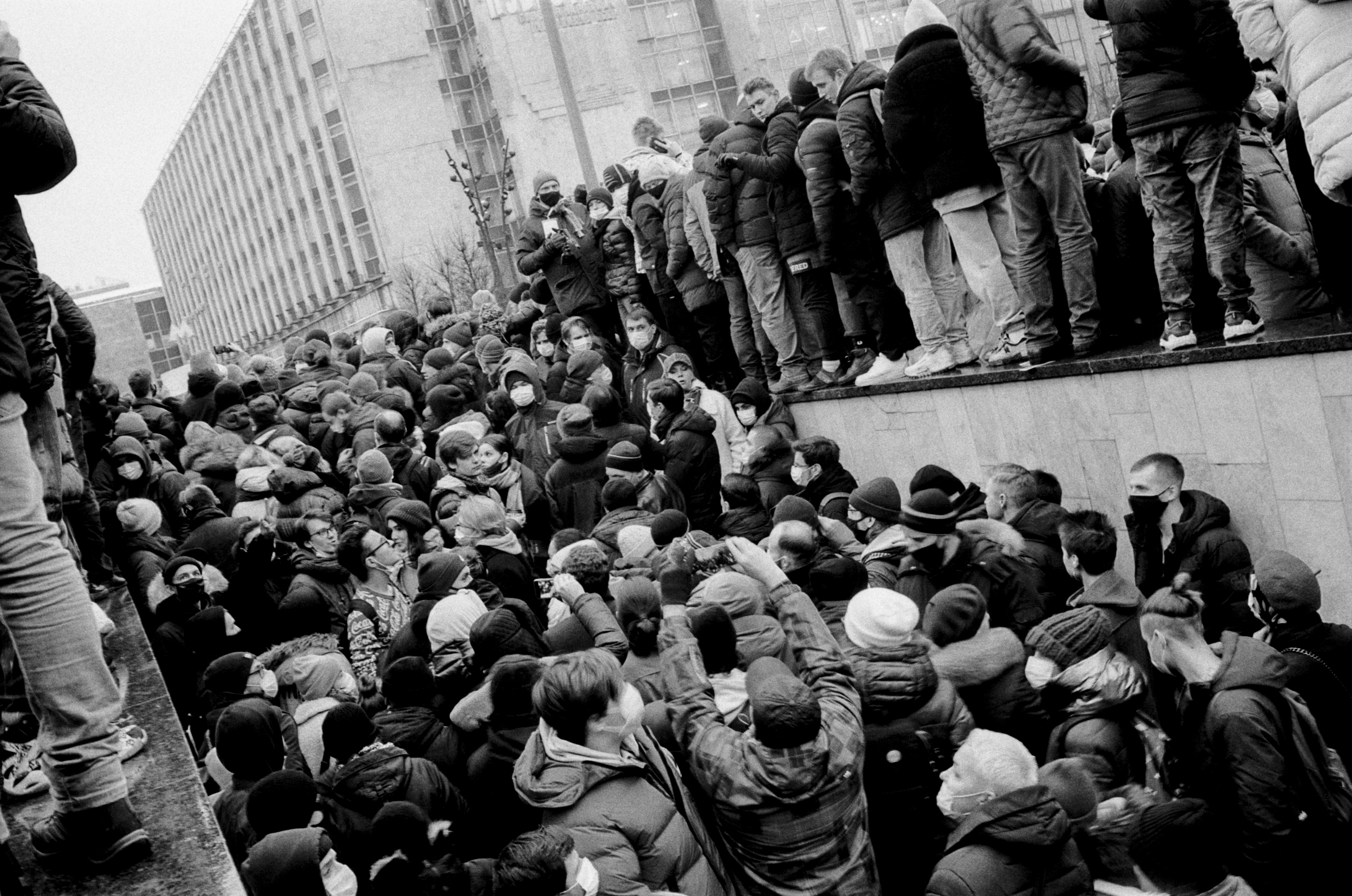 Le proteste a Mosca contro il governo Putin nelle fotografie di Gosha Bergal