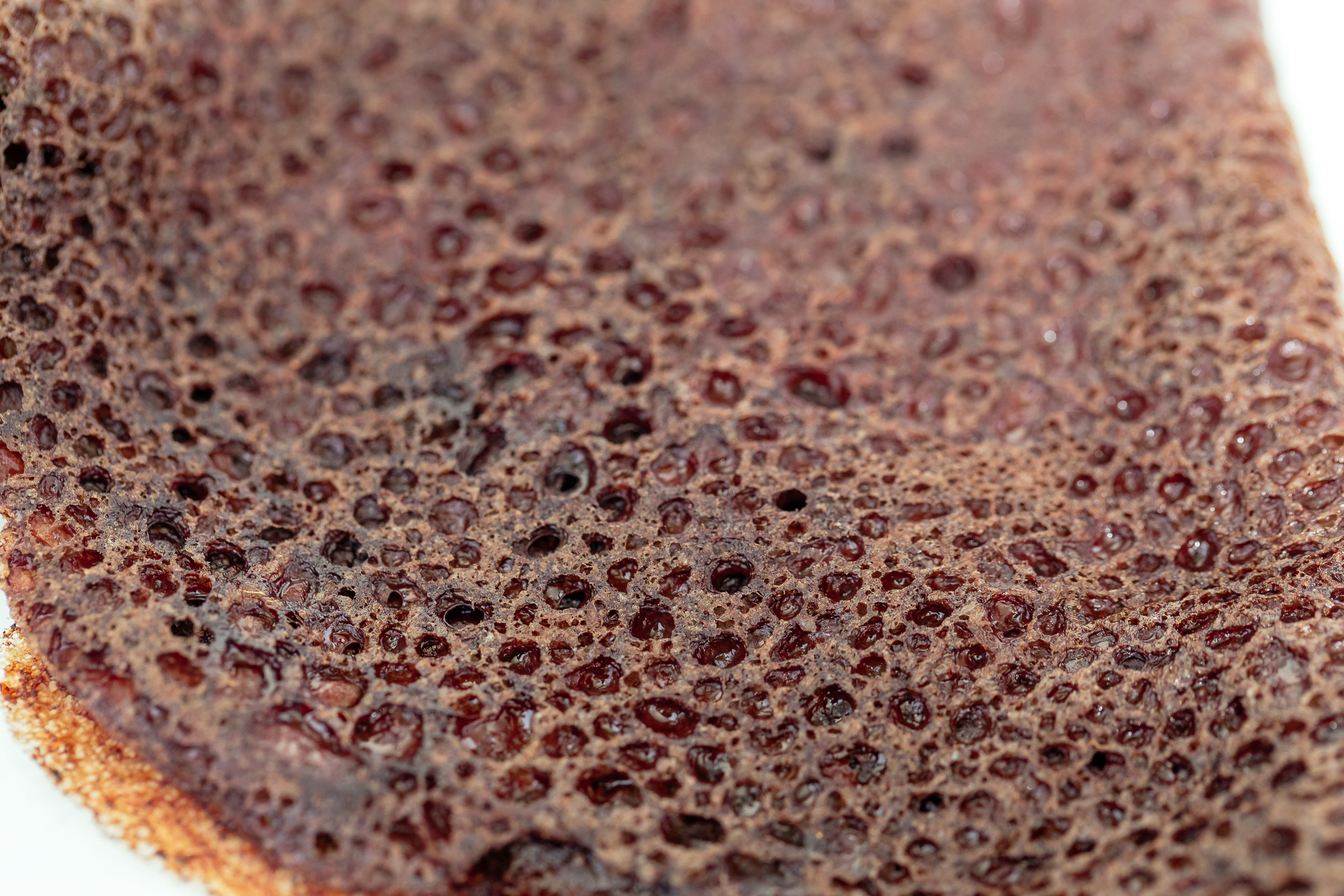 Close-up van een pannenkoek