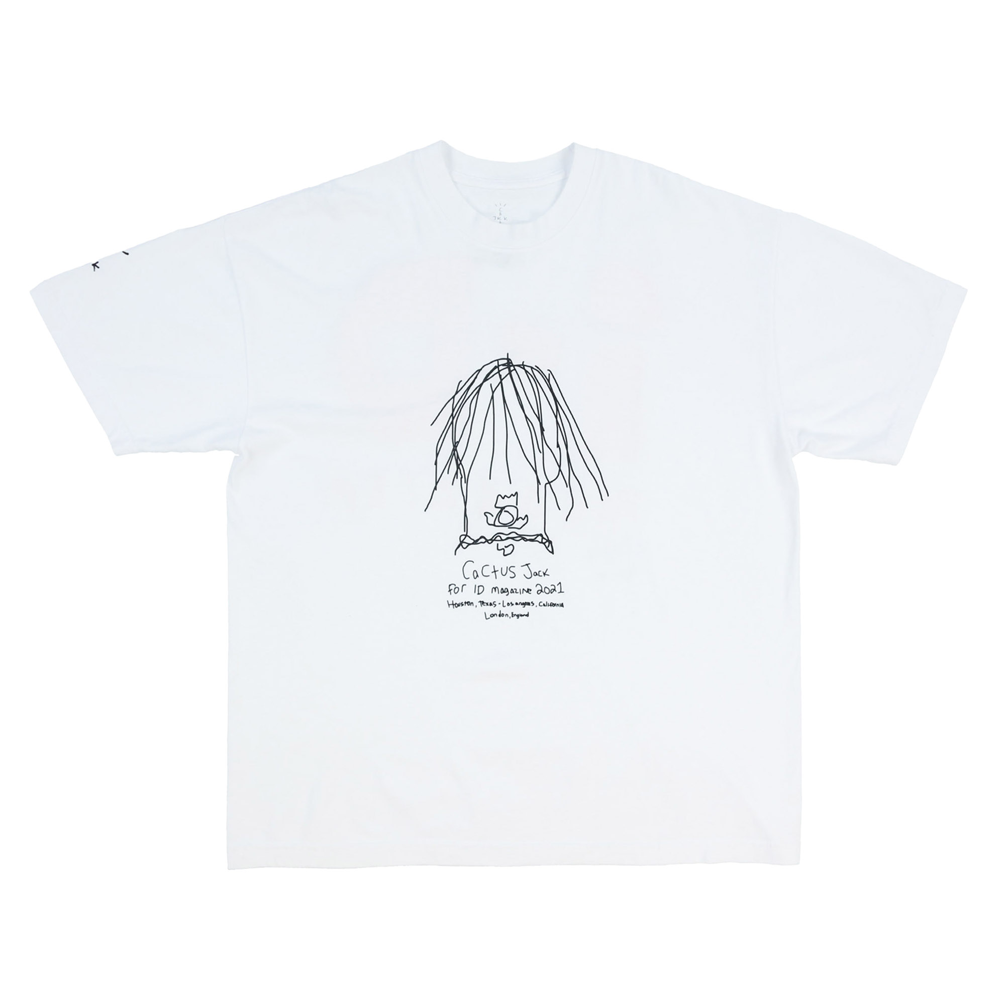 travis scott i-d Magazine t shirt White-secretariasocios