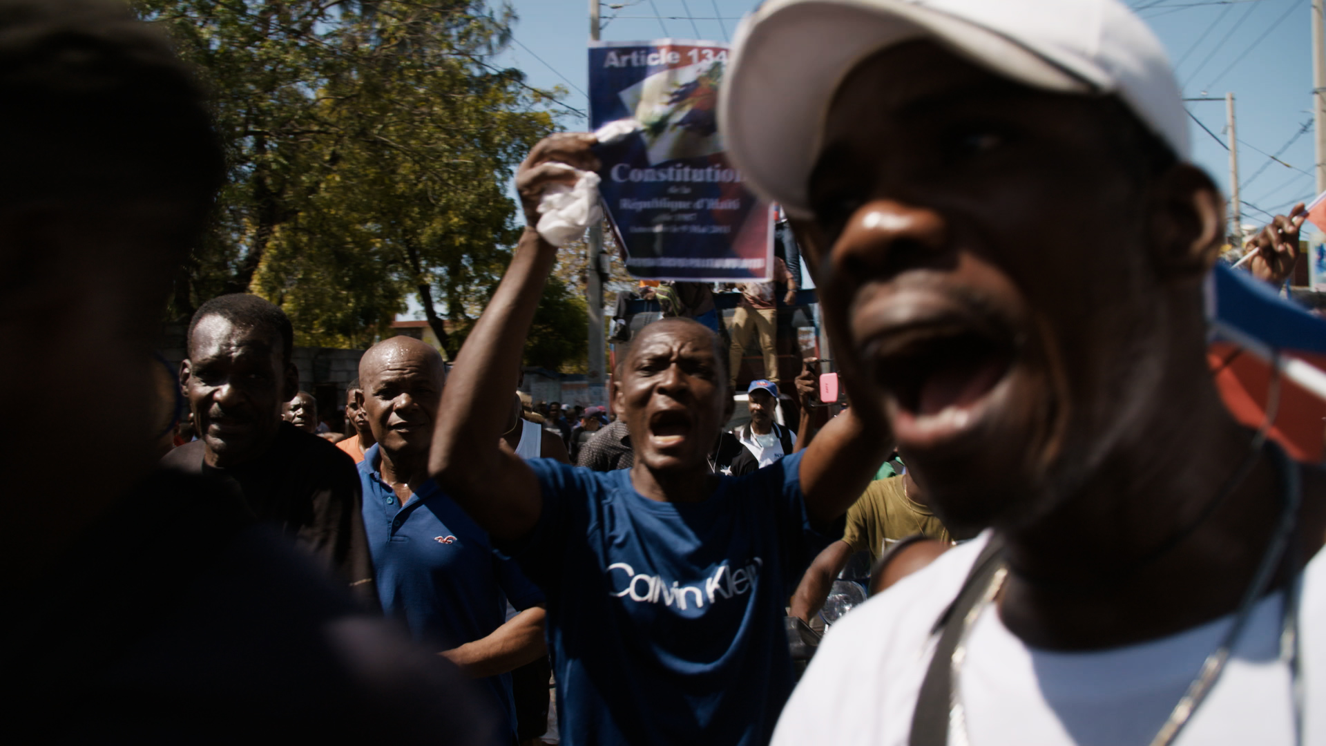 For weeks, protesters have been demanding President Jovenel Moïse step down. (Photo: Samuel Stonefield/VICE News)