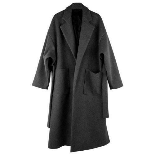 Korean Men's Oversize Wool Trench