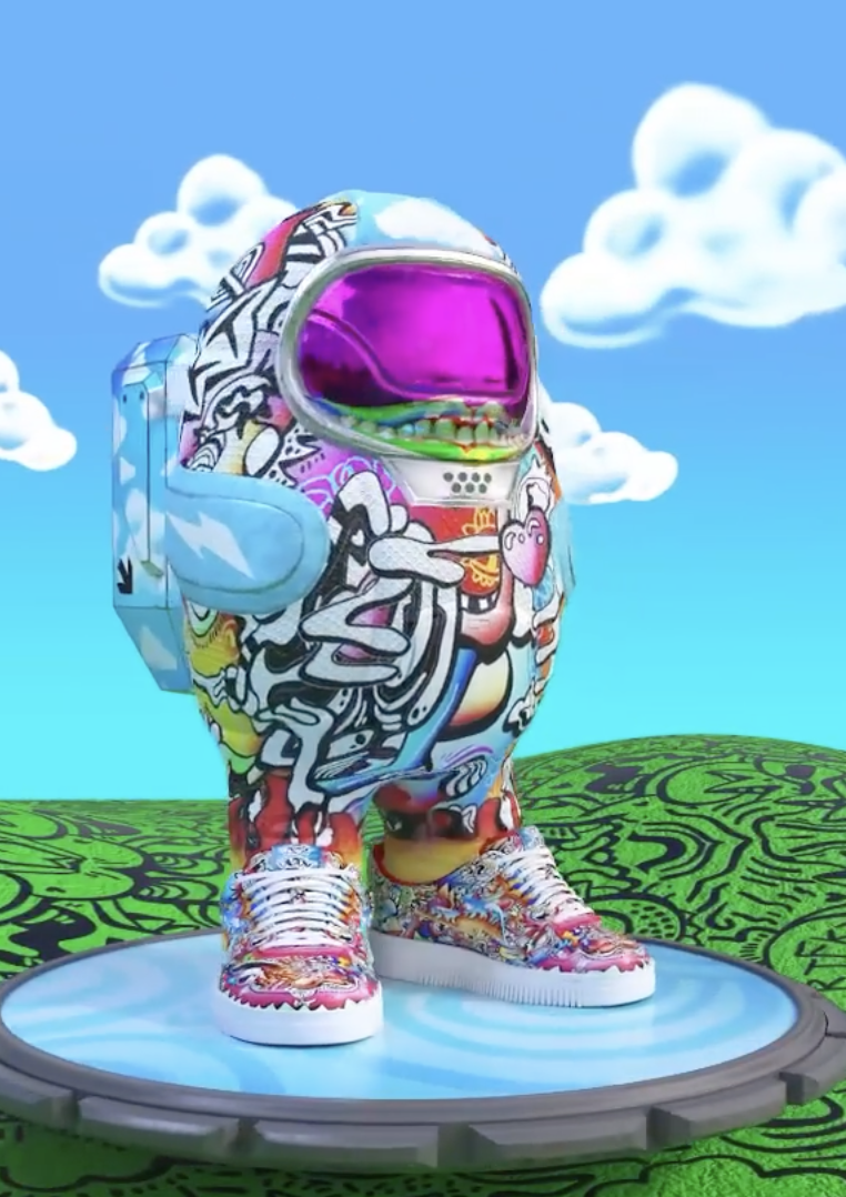 immagine virtuale cappotto scarpe RTFKT