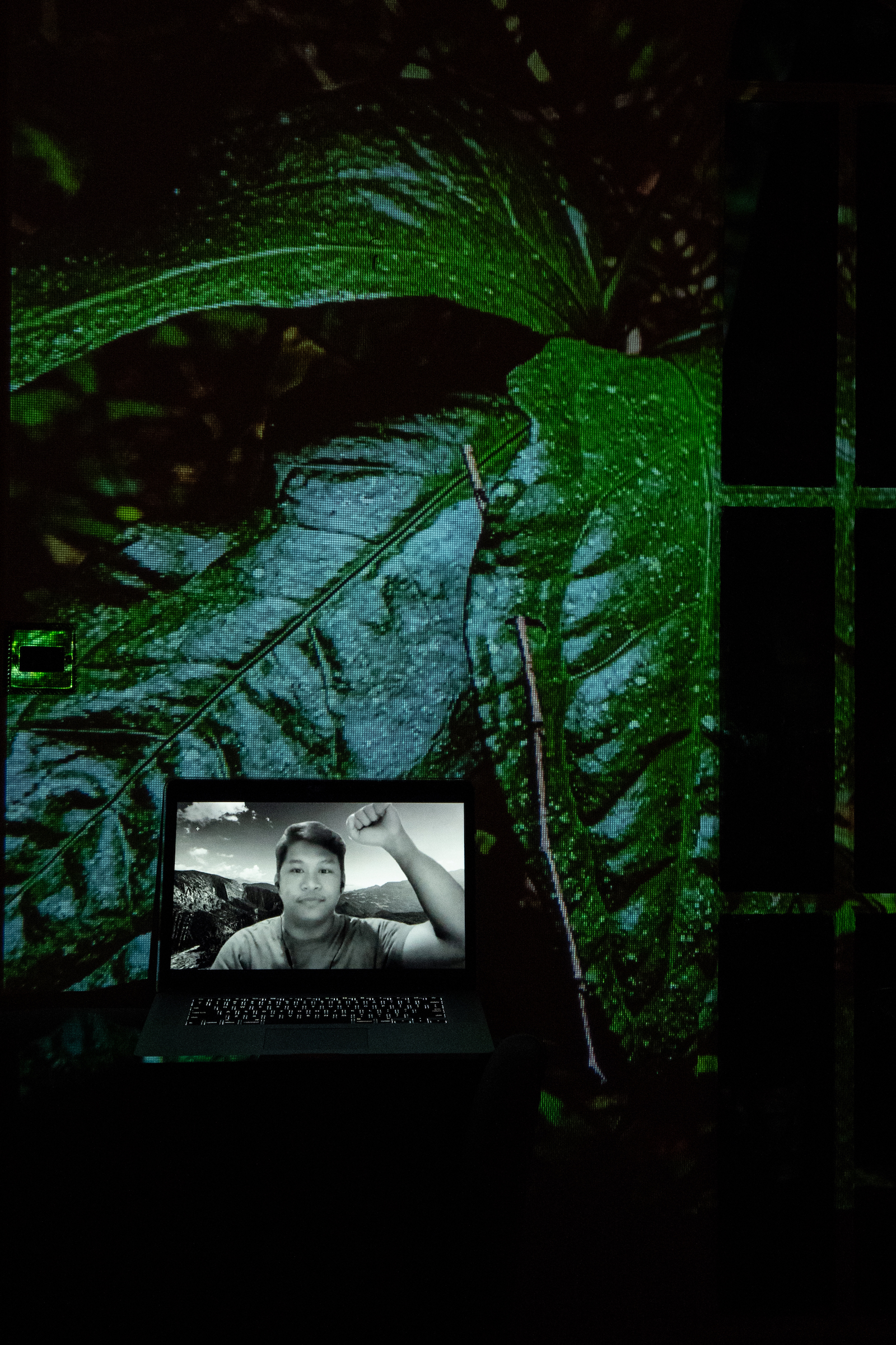 Jefferson Estela, Youth Strike 4 Climate Philippines, MockCop26 Participant. Projected Image: Entwined, Lacandon Jungle, Mexico, December 2020.