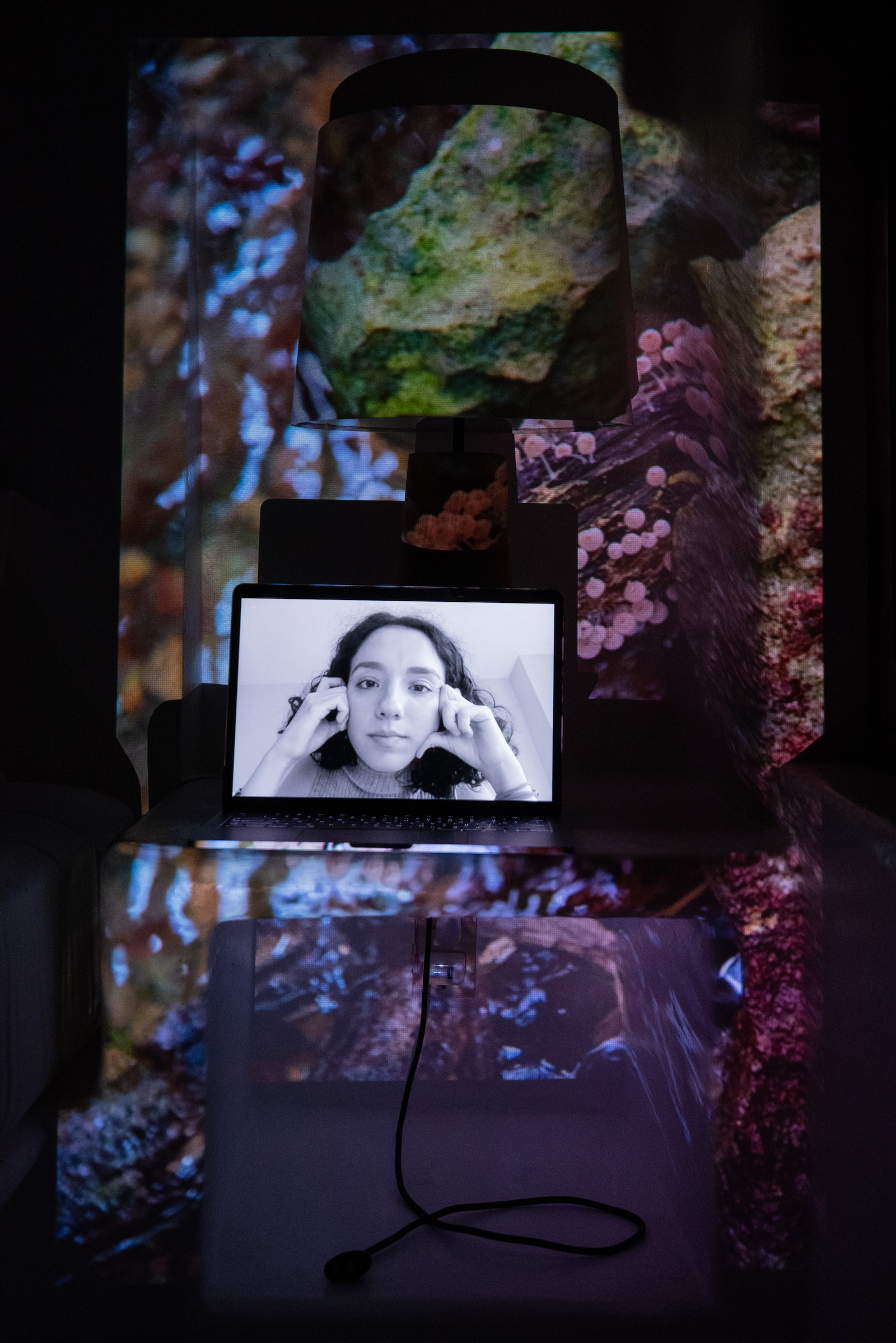 Valentina Prada, Fridays for Future Organizer, Co-Founder Latinas for Climate. Projected Image: En el Arroyo de los Monos, Lacandon Jungle, Mexico, March 2019.