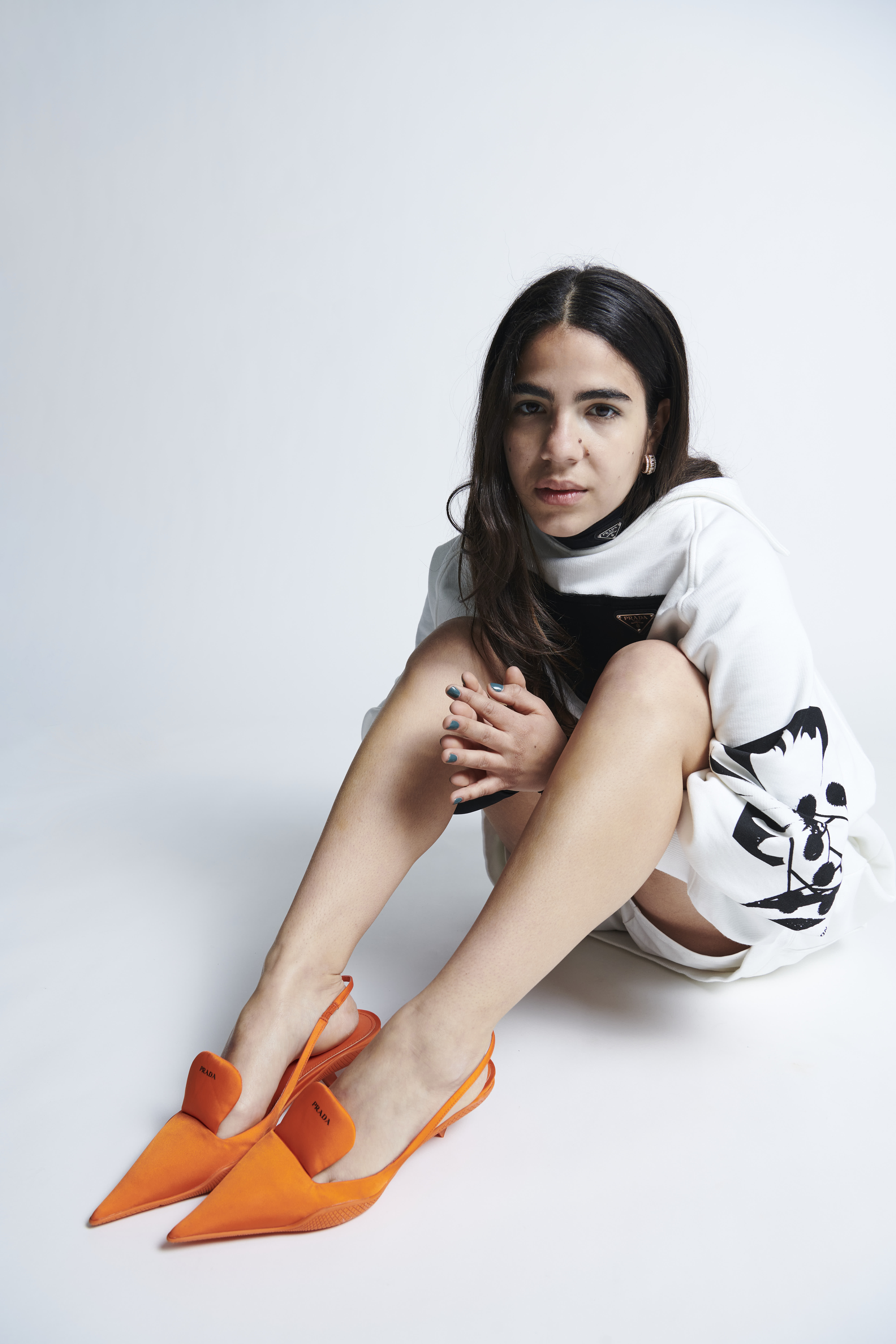 Anita Pomario attrice di Le Sorelle Macaluso sul set di i-d foto Rosario Rex di Salvo