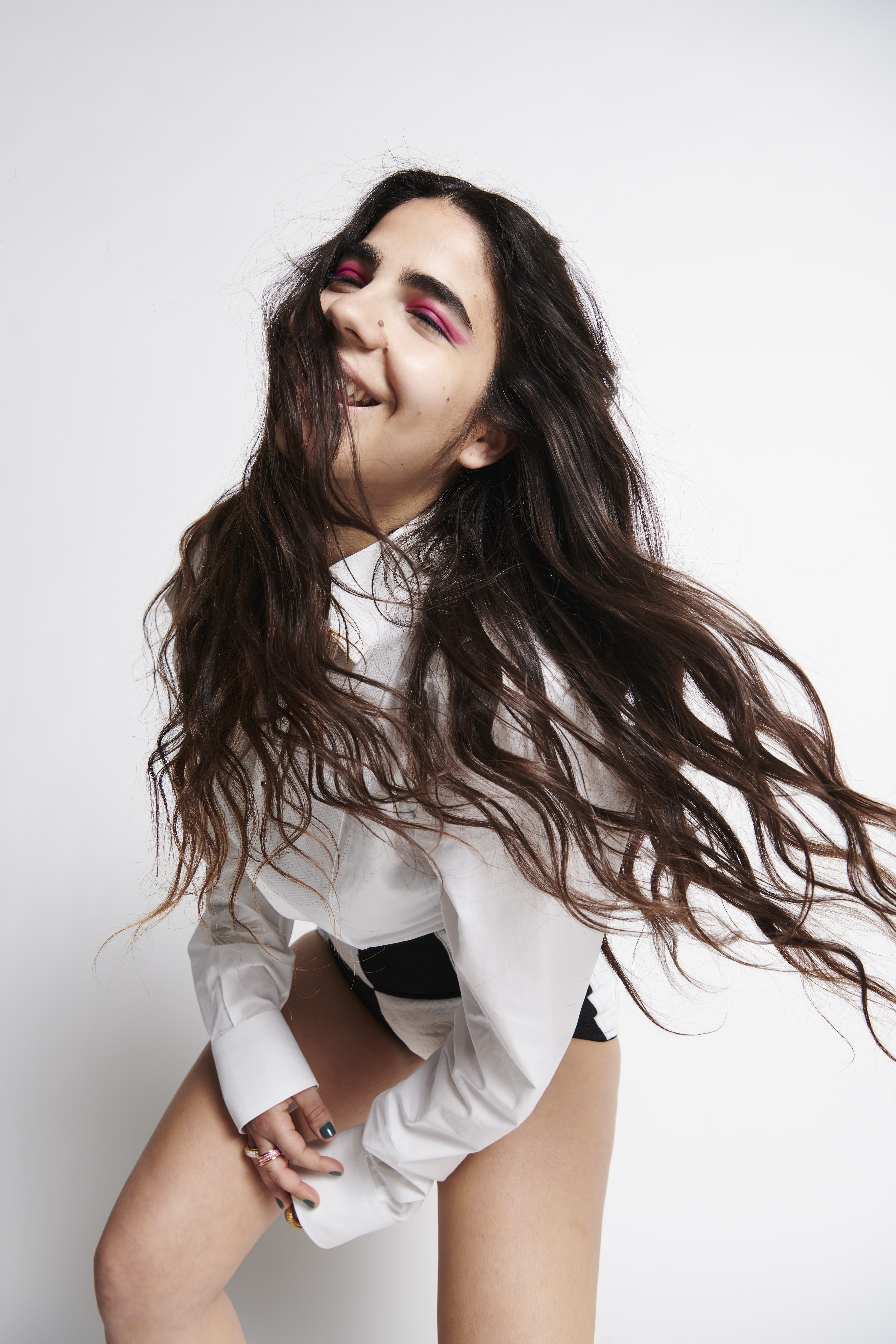 Anita Pomario attrice di Le Sorelle Macaluso sul set di i-d foto Rosario Rex di Salvo