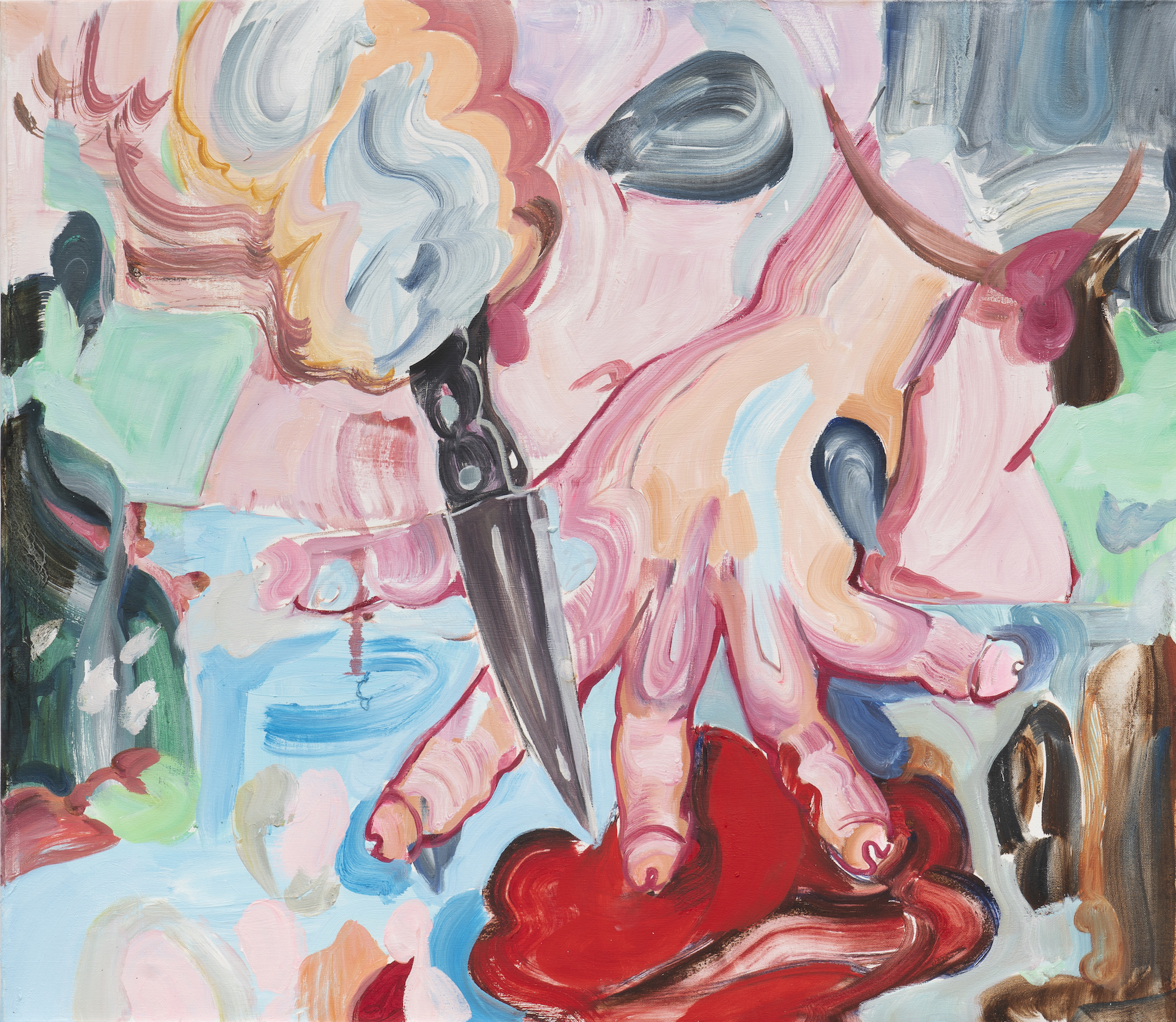 Wynnie Mynerva a matter of luck painting