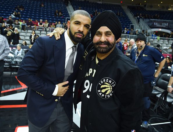 Bhatia hangs with that other major Raptors fan, Drake.