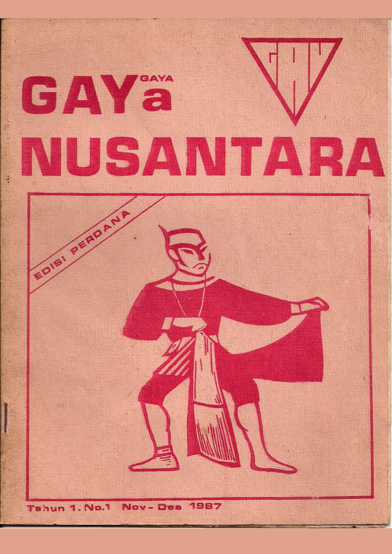 Sampul majalah GAYa Nusantara, salah satu majalah LGBTQ+ terkenal di Indonesia. Foto oleh GAYa Nusantara.