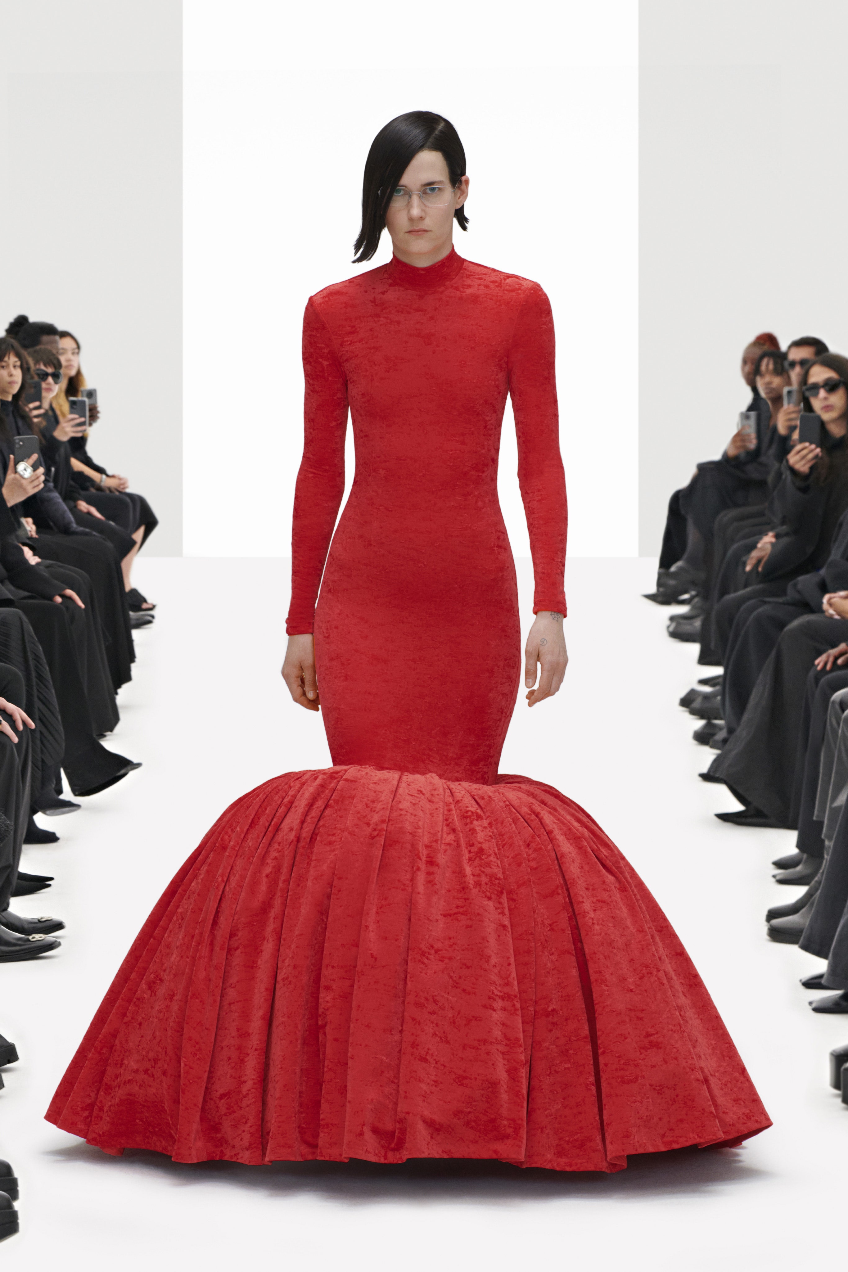 Fashion Bomb Daily - Ruby red crystal covered @balenciaga