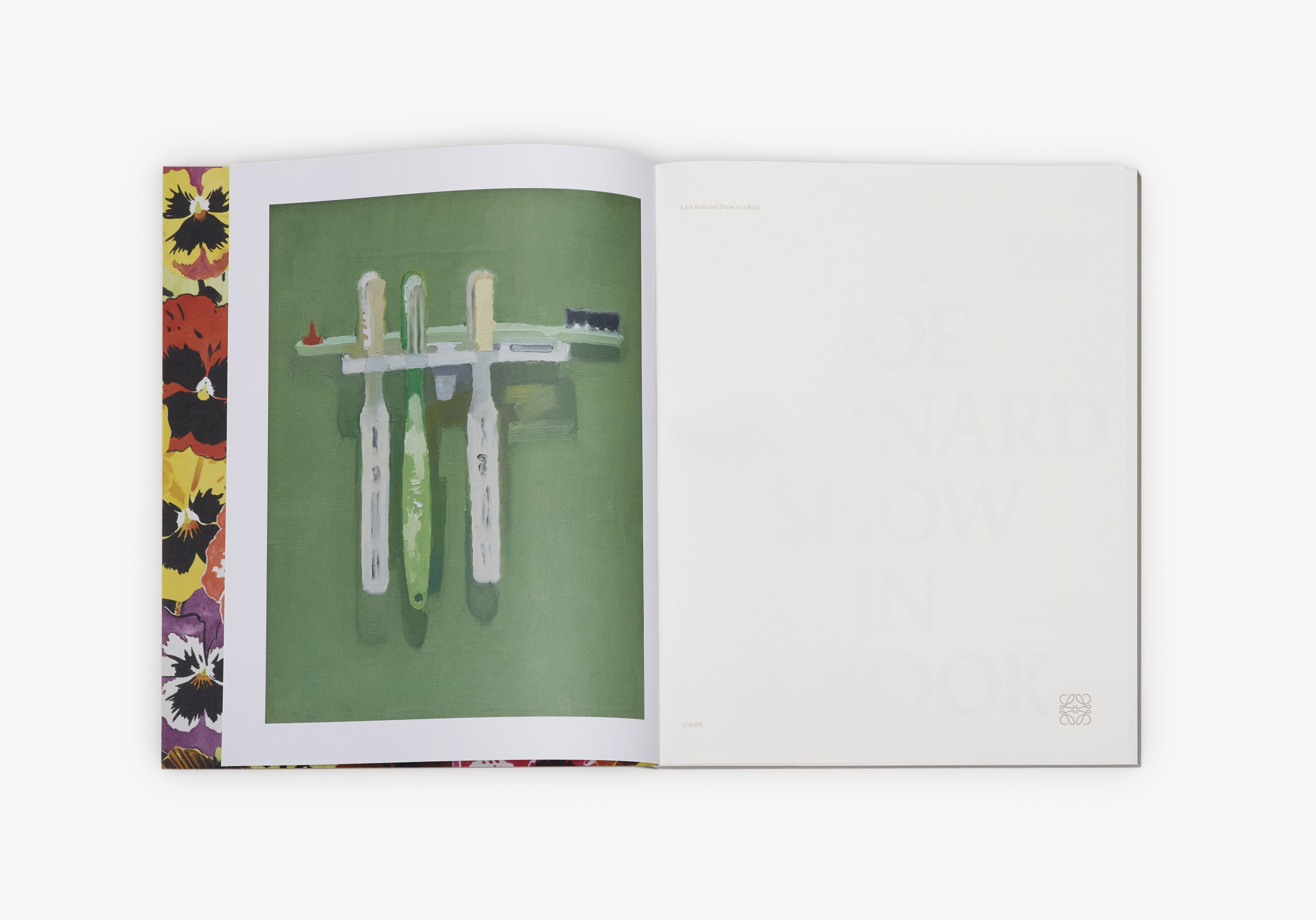illustrazione spazzolini da denti di joe brainard dal libro di loewe A Joe Brainard Show in a Book