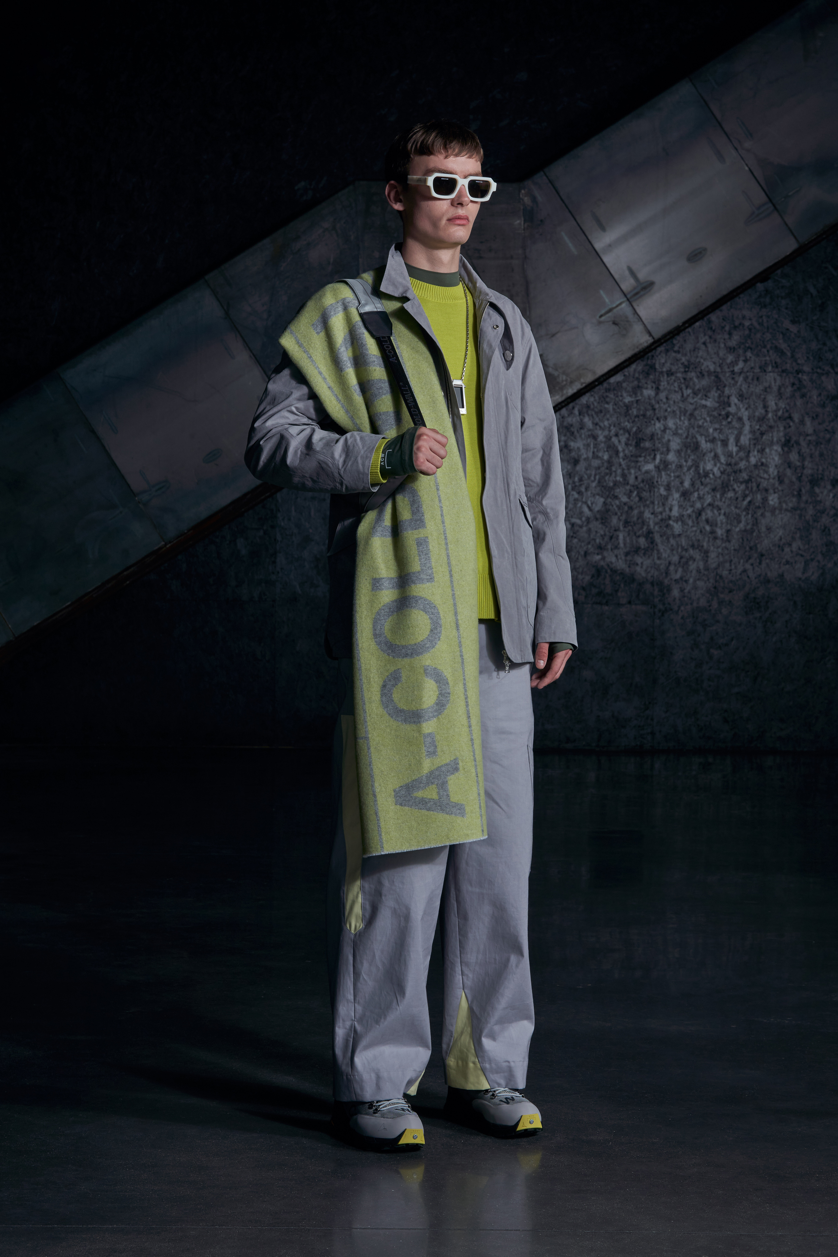 A model wearing a full A-Cold-Wall * SS22 look