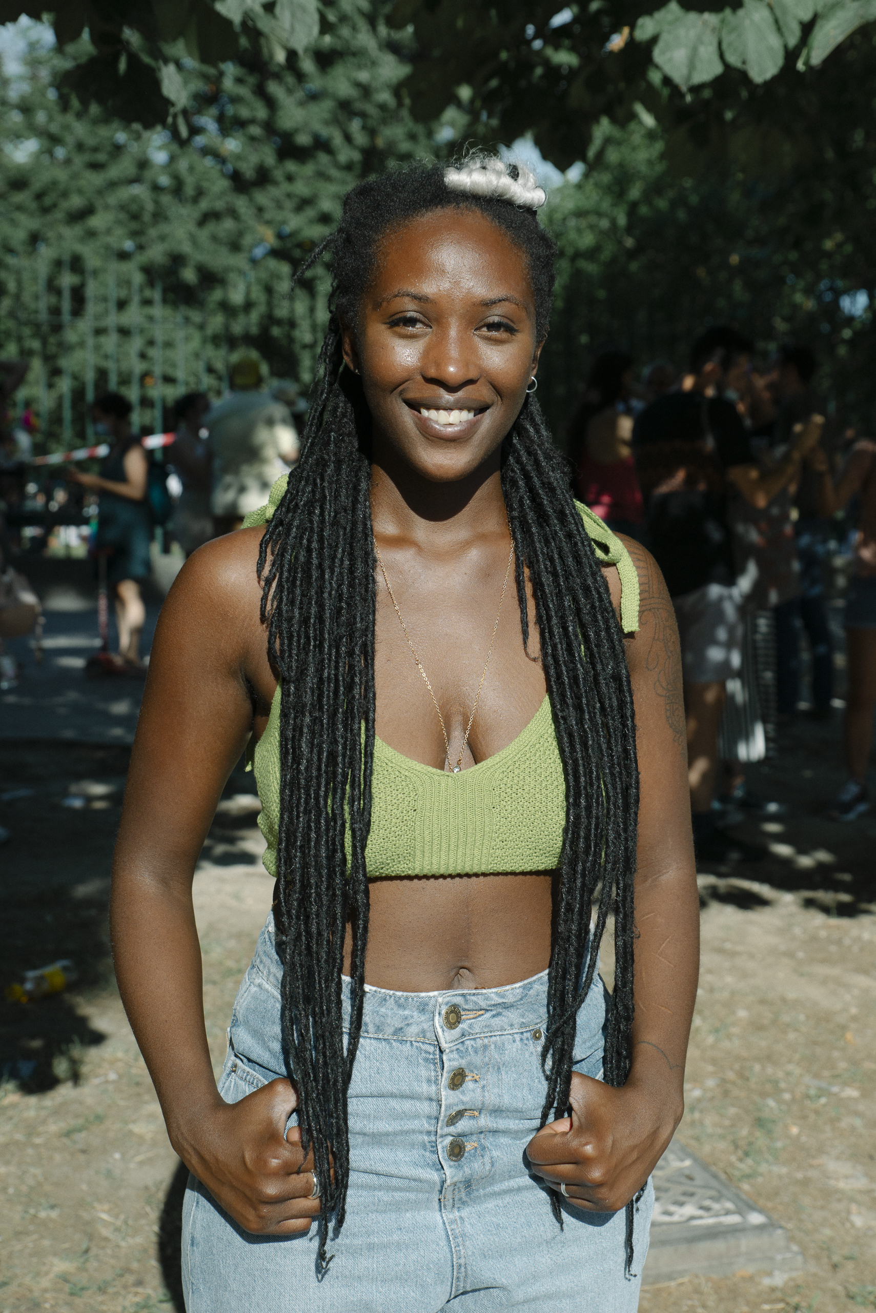 ragazza con corn braid pride milano 2021 Foto di Clotilde Petrosino