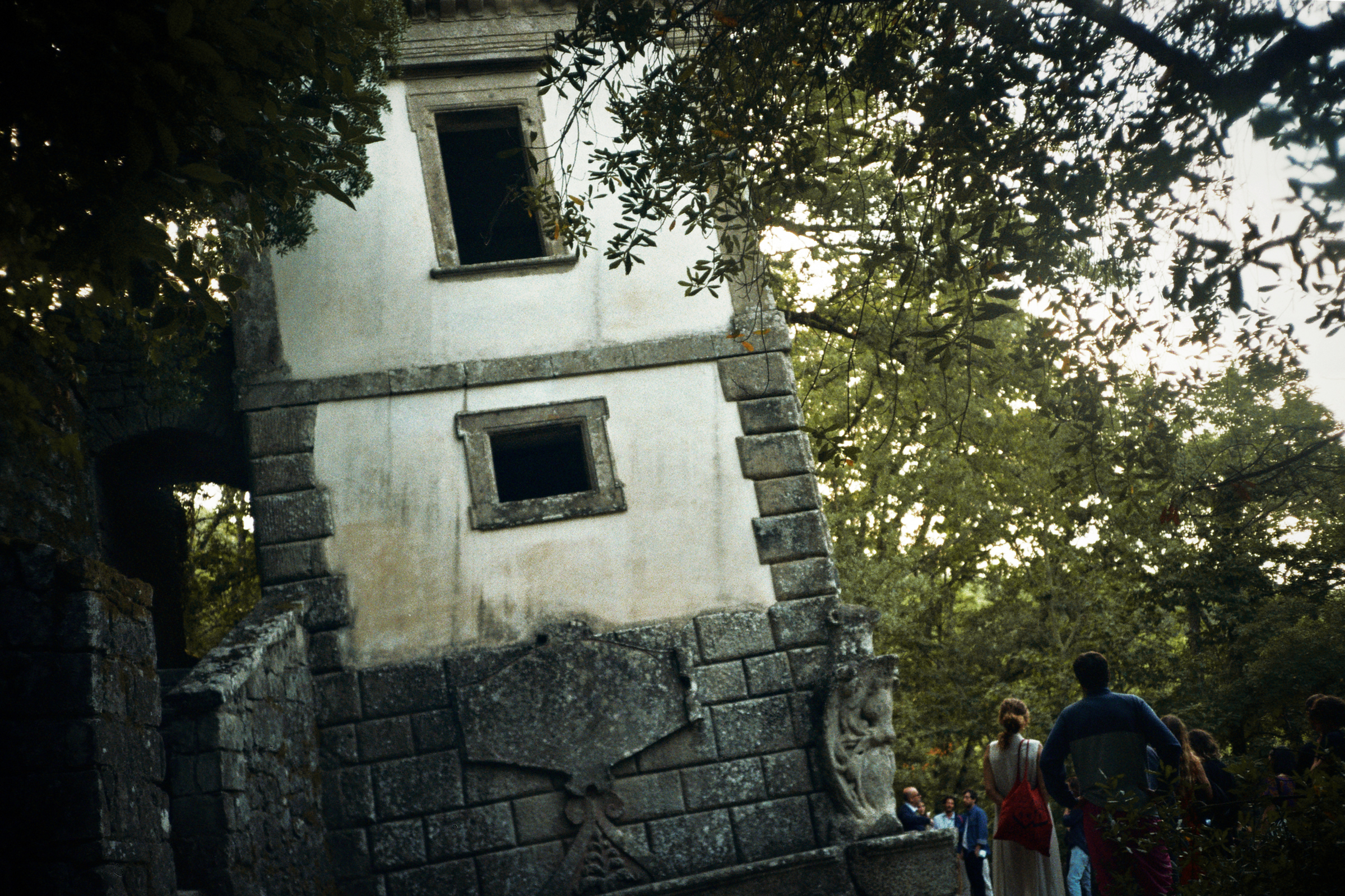 torre in mezzo agli alberi verdi