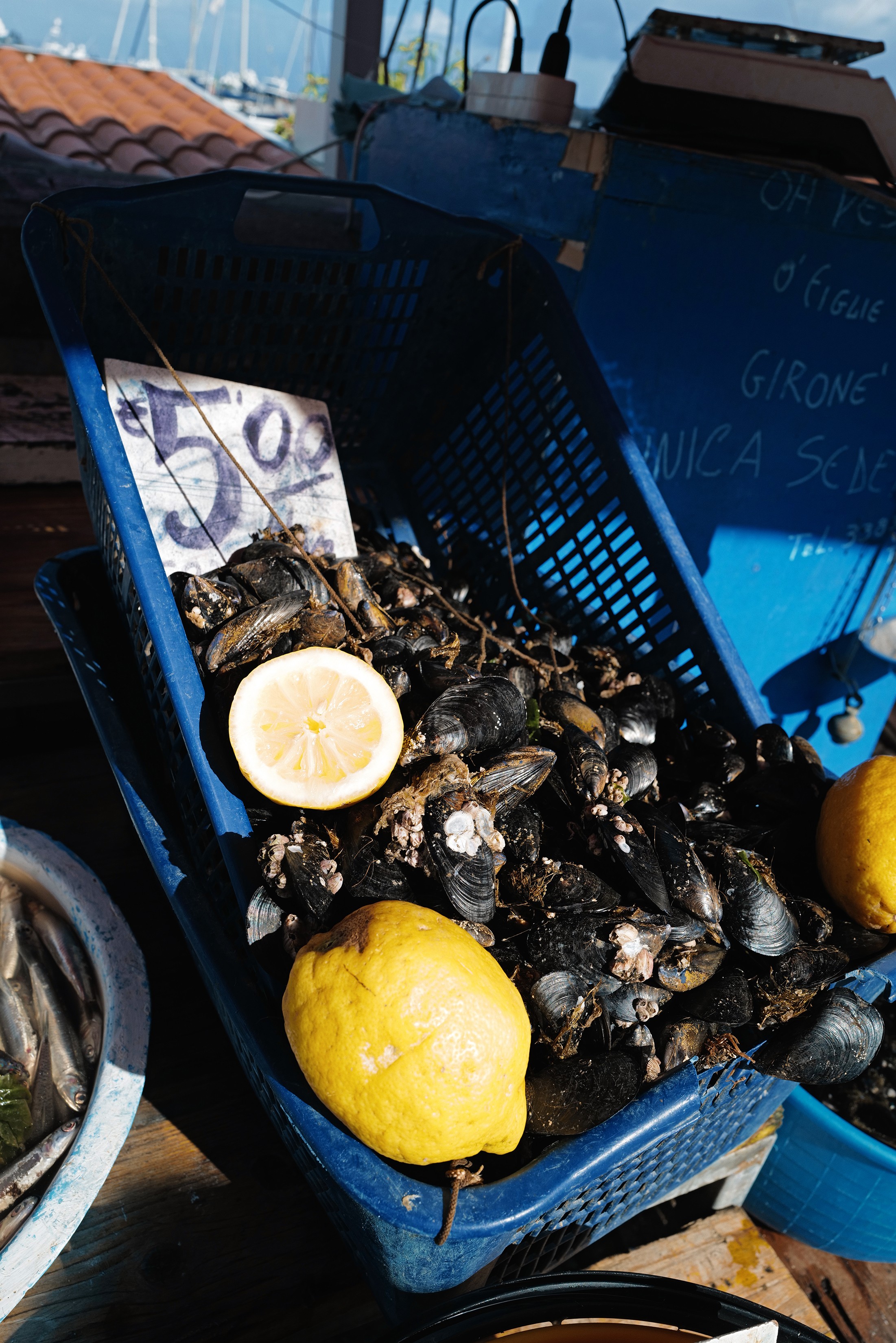 cestino di cozze e limoni