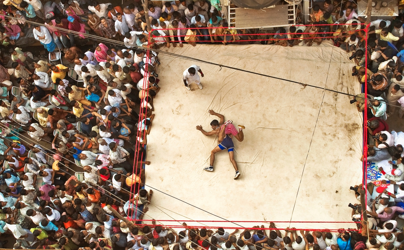 Enjoying Wrestling Drone Photography Awards