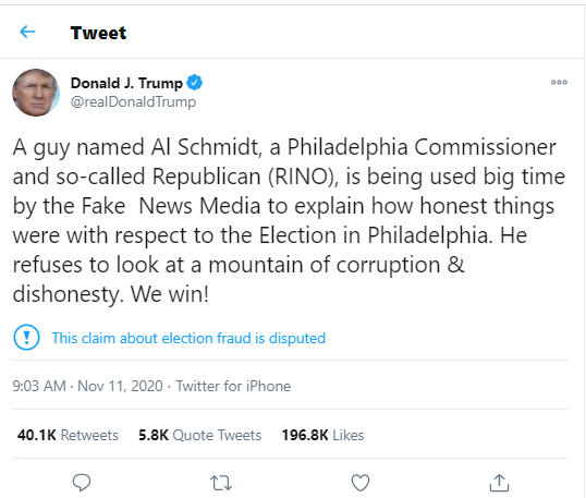 Trump tweet 