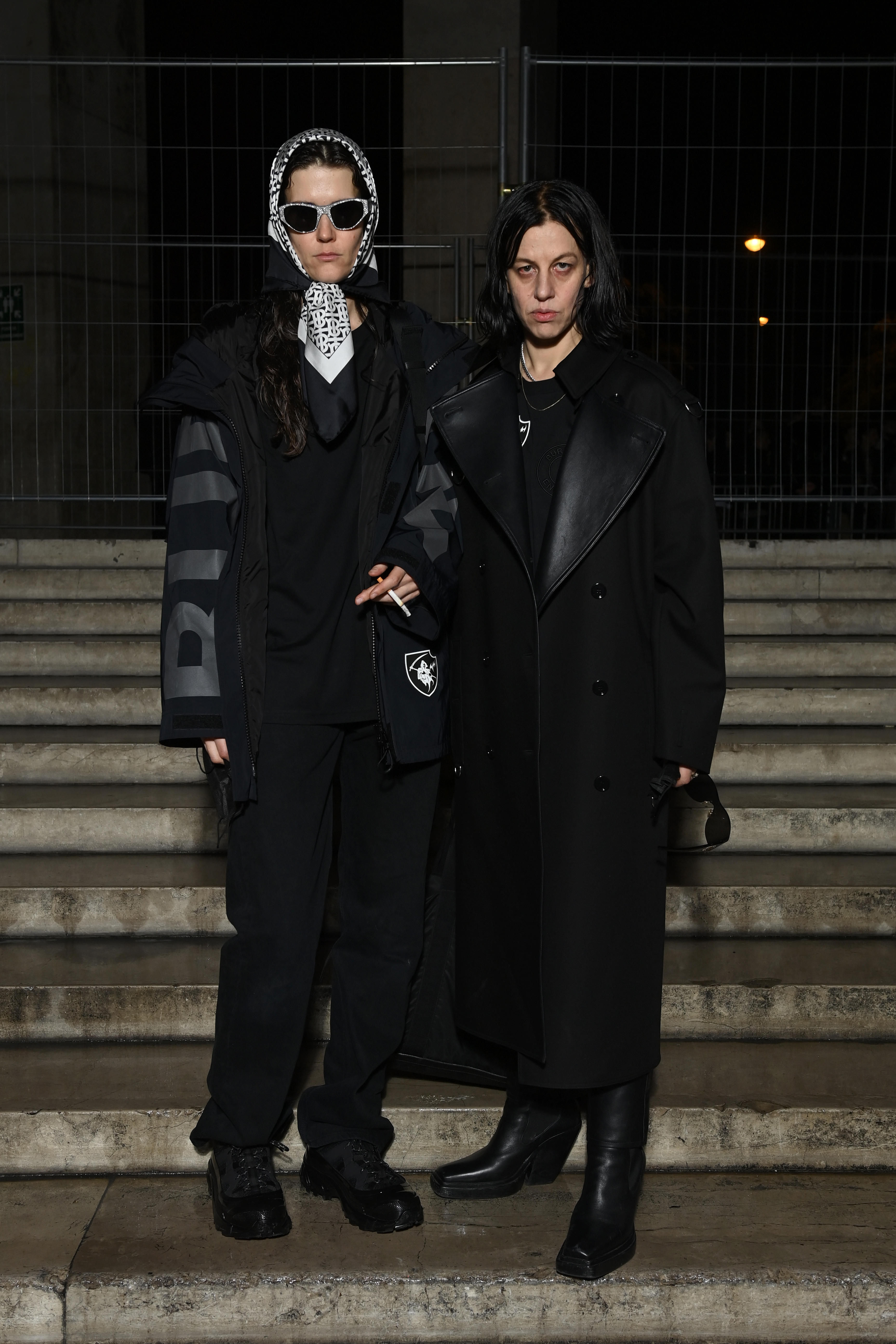Burberry celebrates Anne Imhof's exhibition 'Natures Mortes' at Palais de Tokyo - Eliza Douglass & Anne Imhoff.jpg