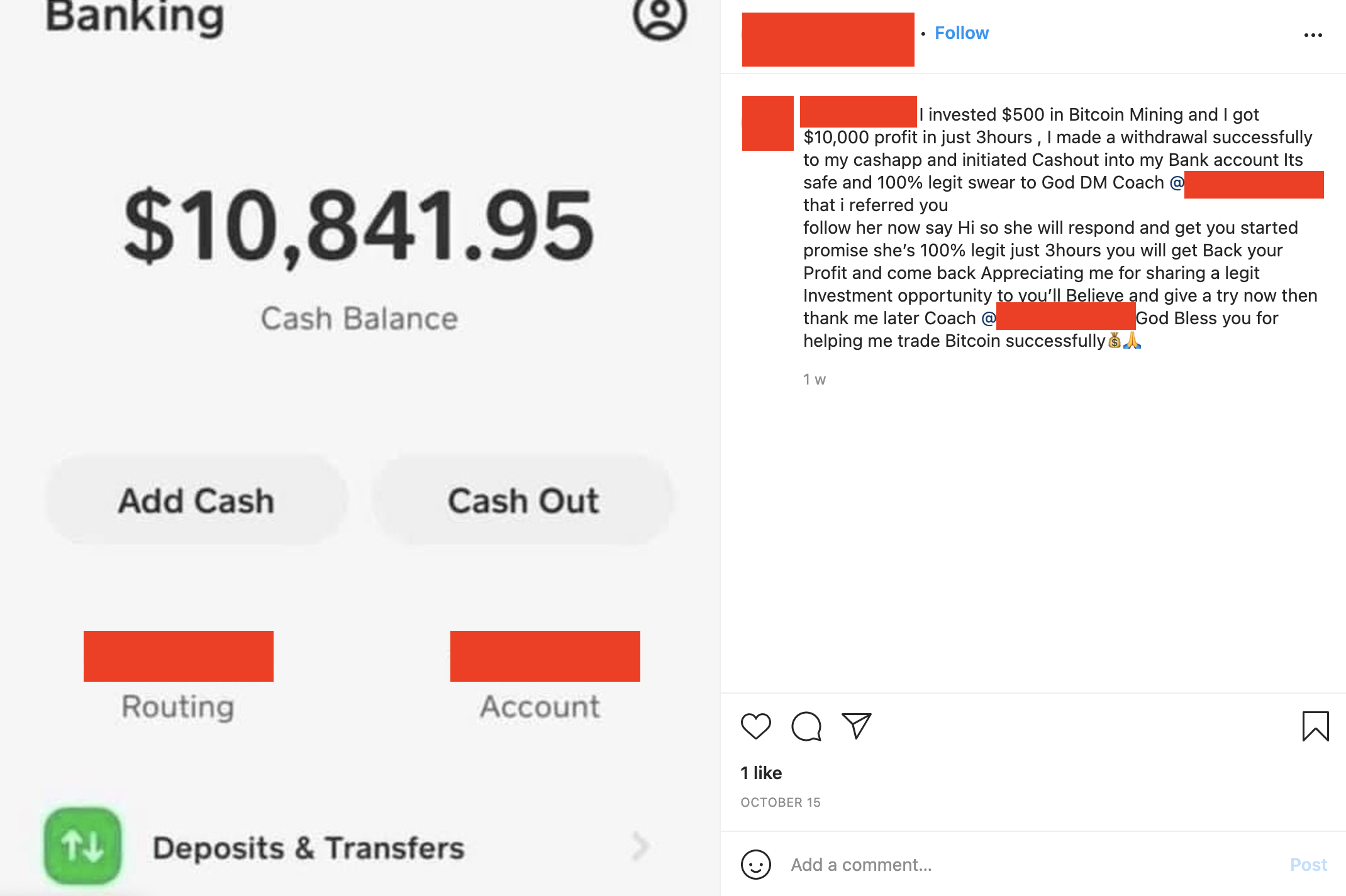 ig hacked by bitcoin