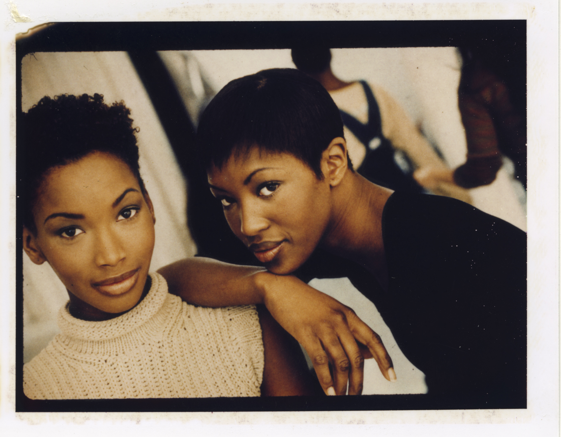 Beverly Peele and Naomi Campbell posing together by arthur elgort 1993